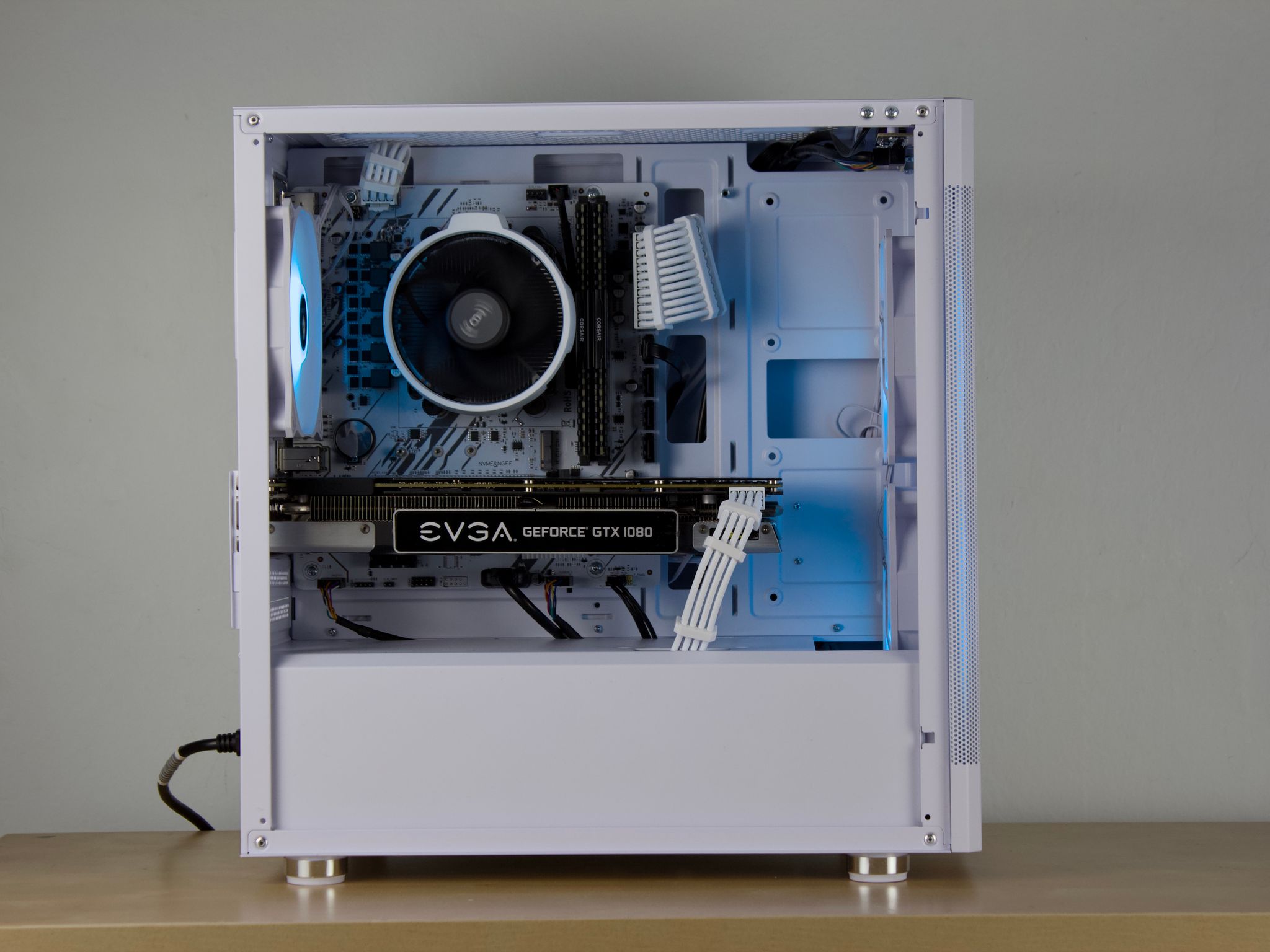 ❄️🧊Budget White PC - GTX 1080, Ryzen 5 2600, 16GB DDR4, 1TB SSD❄️🧊- WiFi/BT