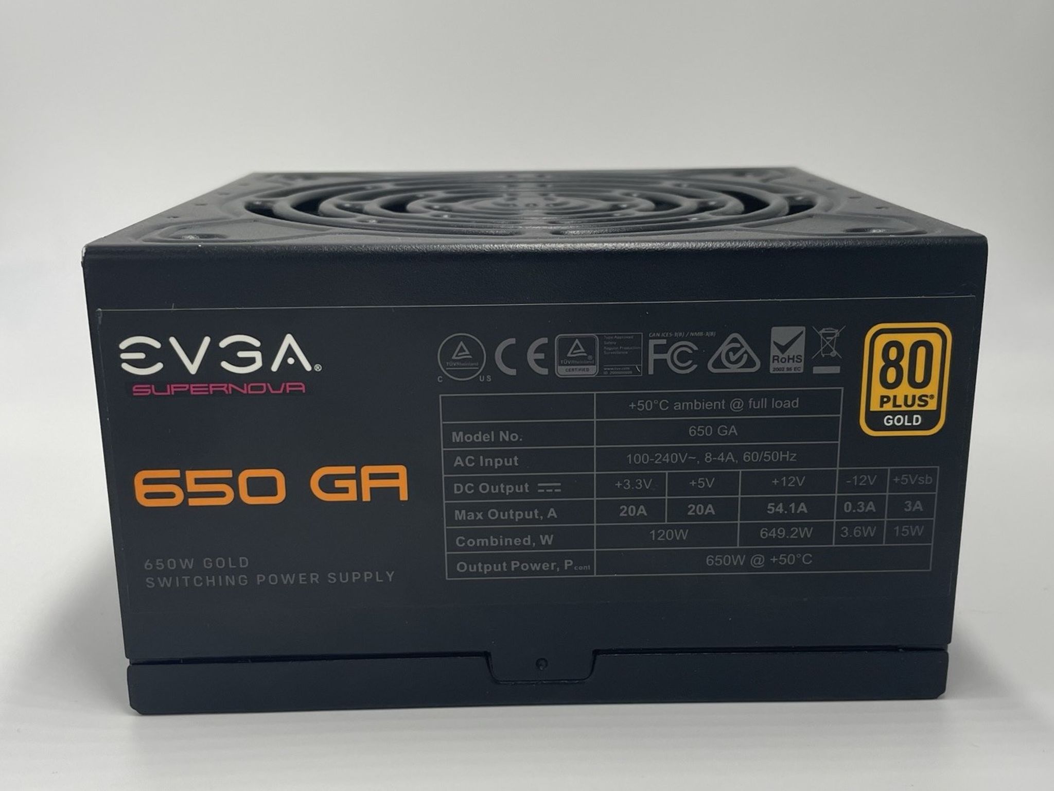 EVGA SuperNOVA 650 GA 80 Plus Gold 650W Power Supply
