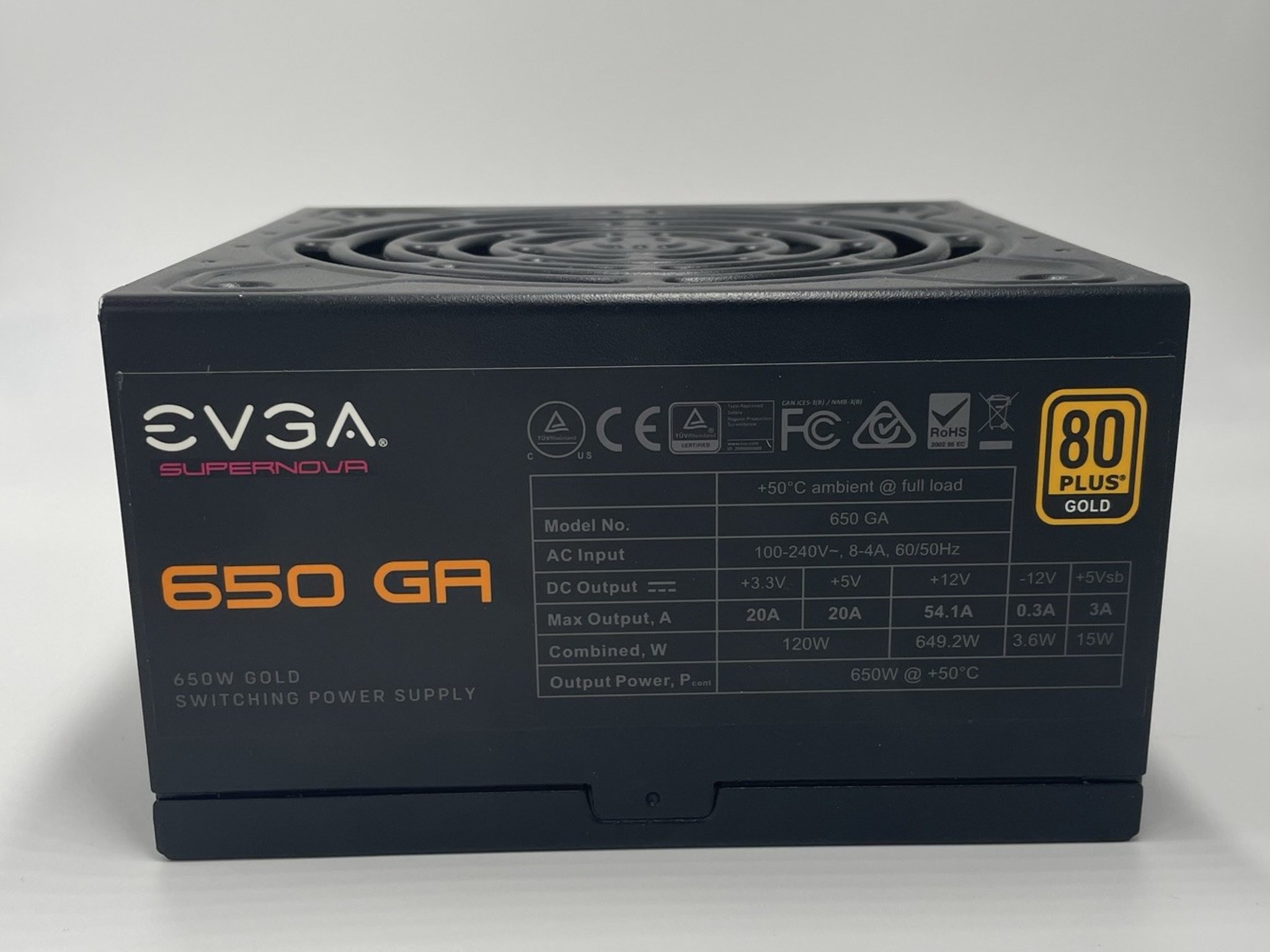 EVGA SuperNOVA 650 GA 80 Plus Gold 650W Power Supply