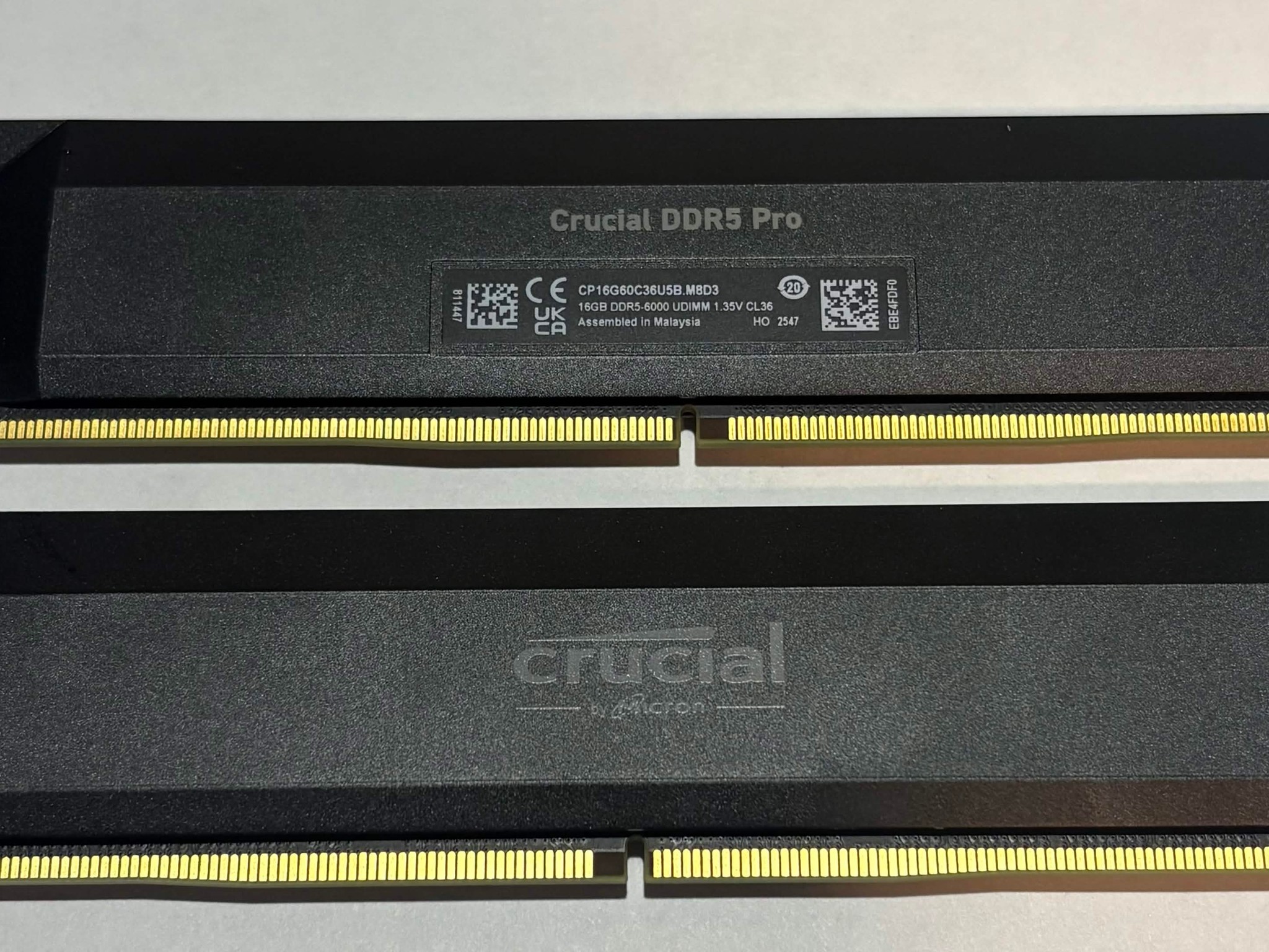 Crucial Pro Overclocking 32GB (2x16GB) DDR5-6000 CL36 Desktop Memory Kit | EXPO/XMP