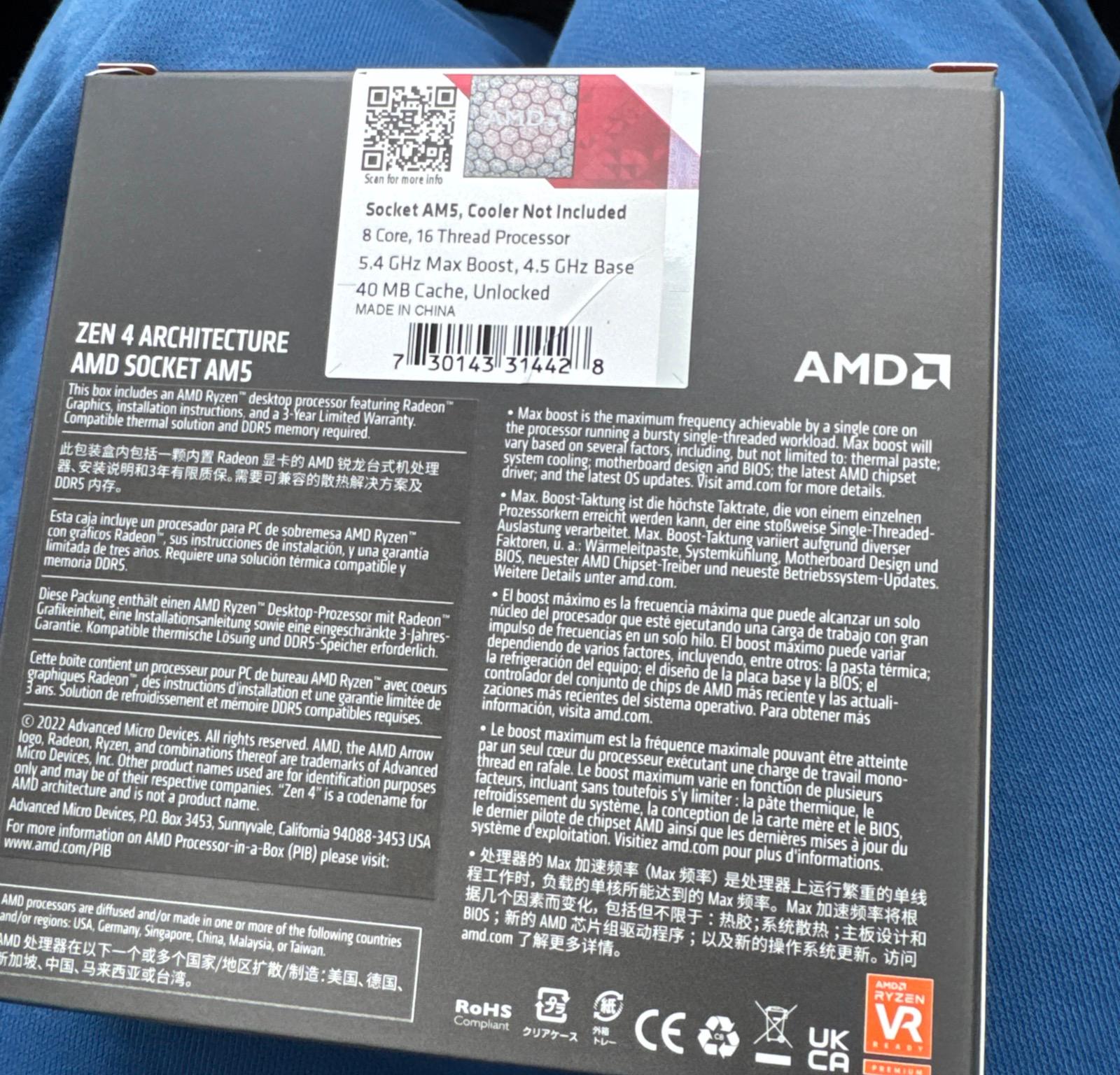 AMD Ryzen 7 7700X - BRAND NEW IN BOX