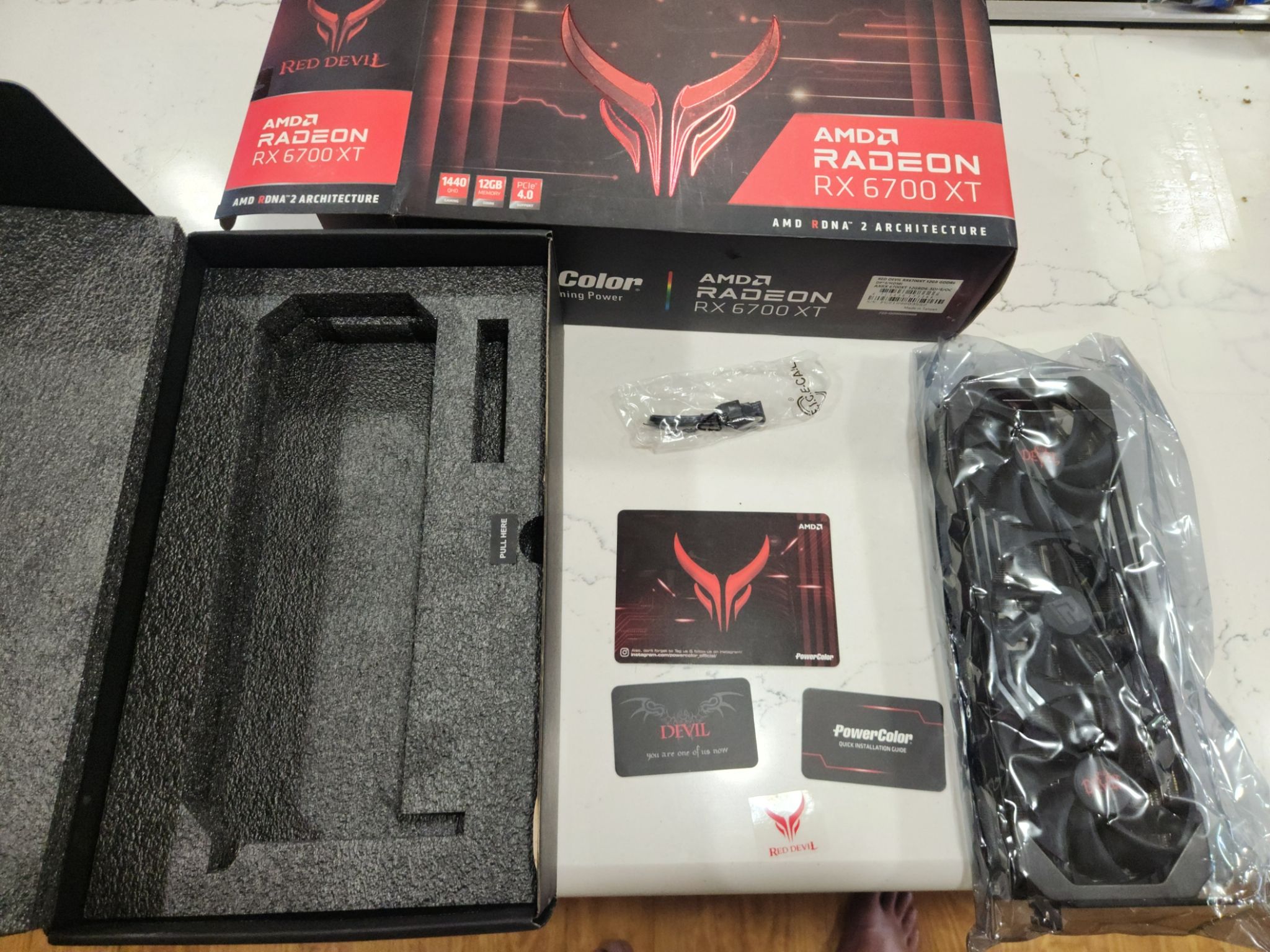 PowerColor Red Devil AMD Radeon RX 6700 XT 12gb triple fan