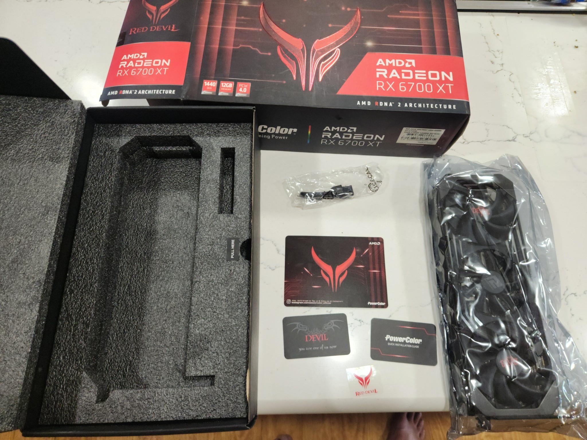 PowerColor Red Devil AMD Radeon RX 6700 XT 12gb triple fan