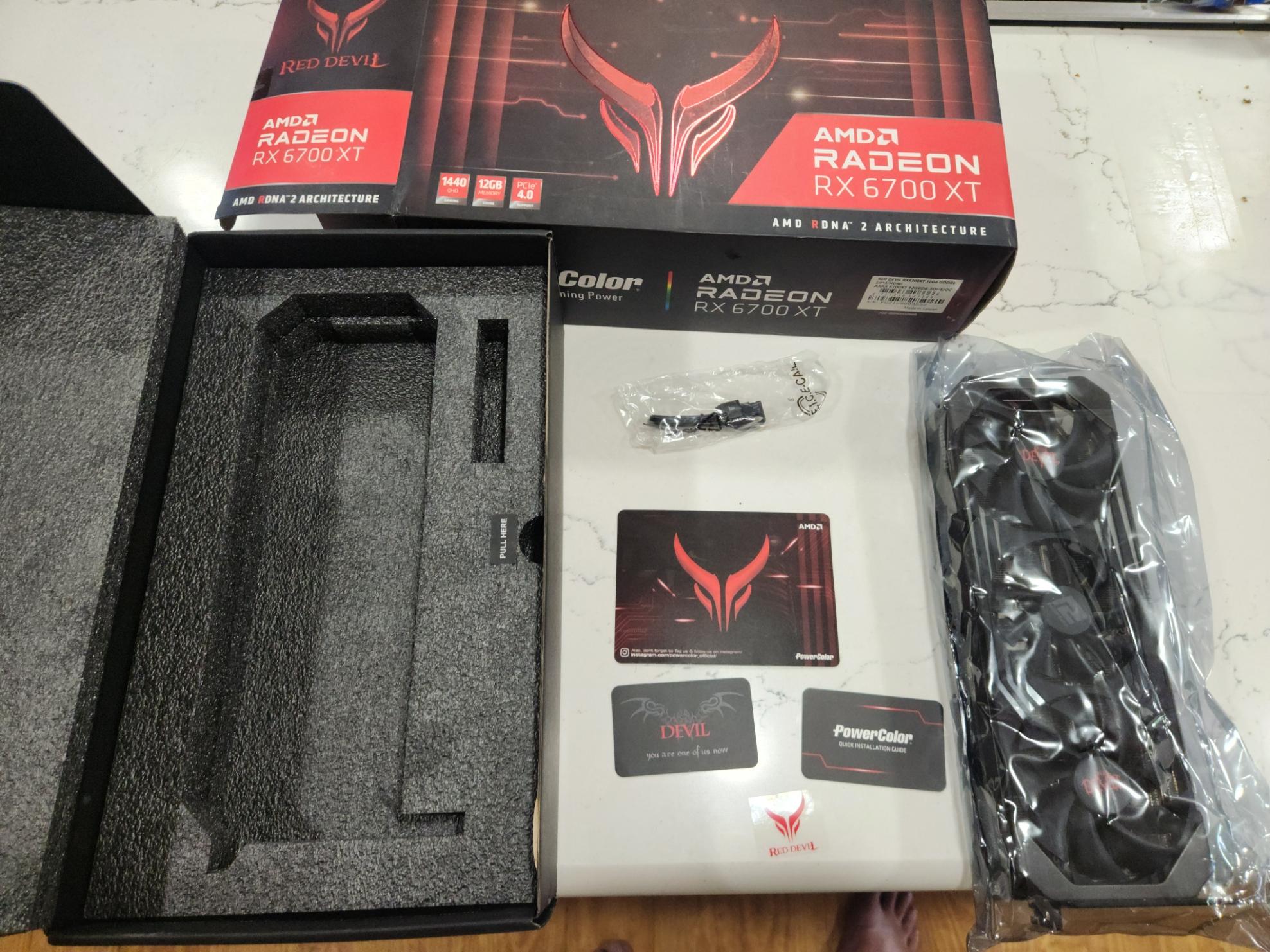 PowerColor Red Devil AMD Radeon RX 6700 XT 12gb triple fan