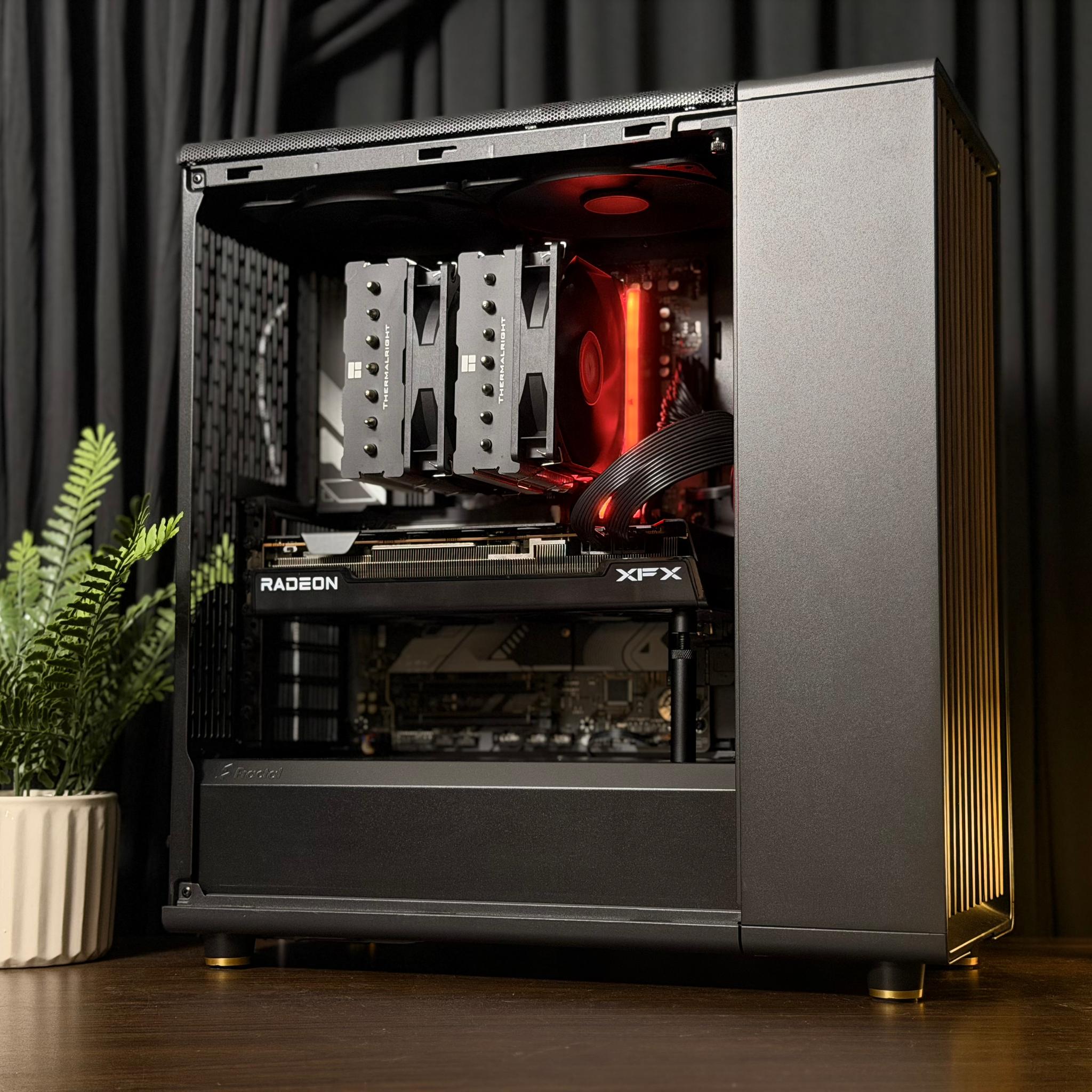 High-End Stealth PC | Ryzen 7 9700X / 64GB 6000MHz Memory / RX 7800XT / 2TB NVME SSD / 1TB HDD