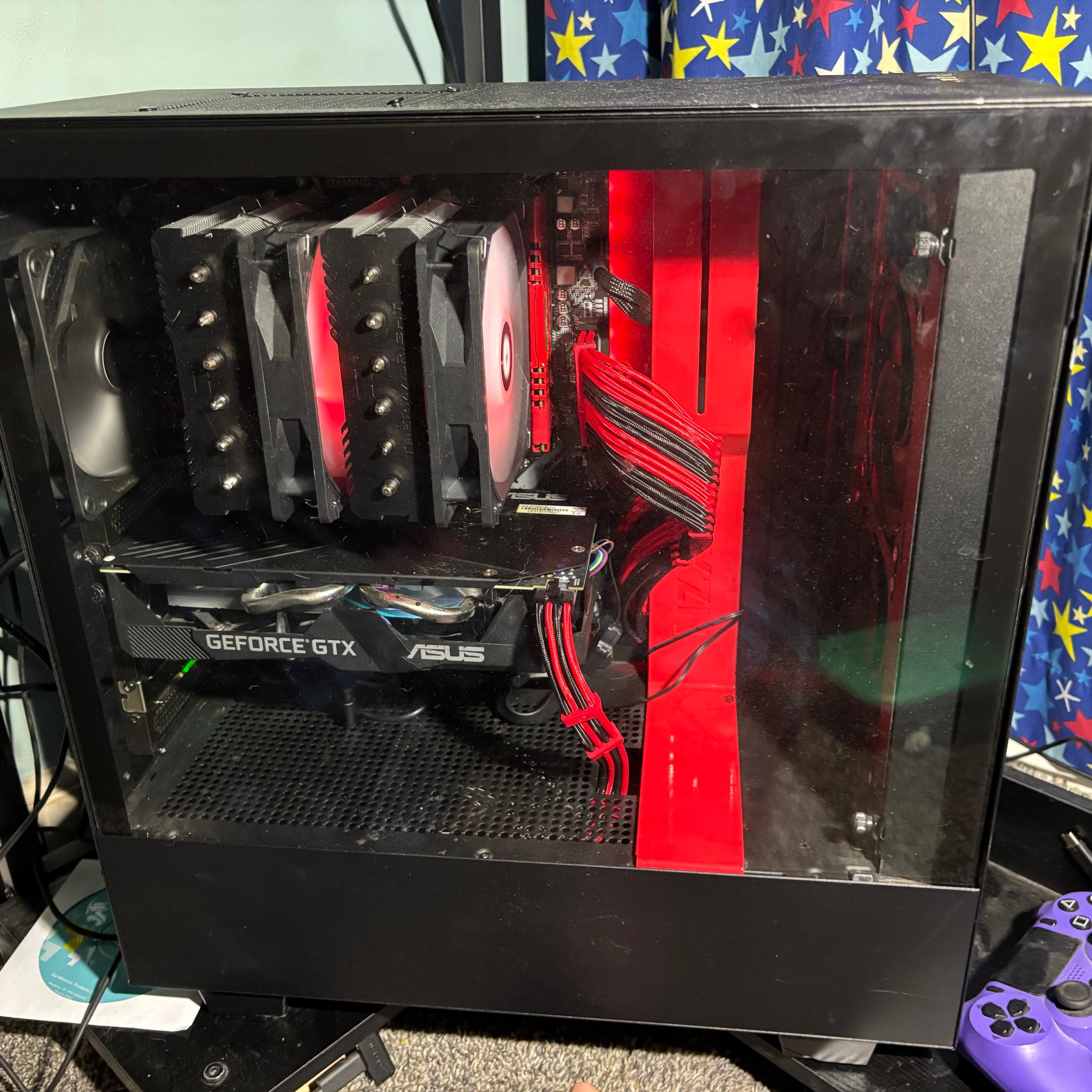 Custom Red & Black Gaming Pc |2TB M.2 SSD|1660 SUPER|3600 16GB DDR4|MSI B450 TomahawkMax (HAS WIFI)