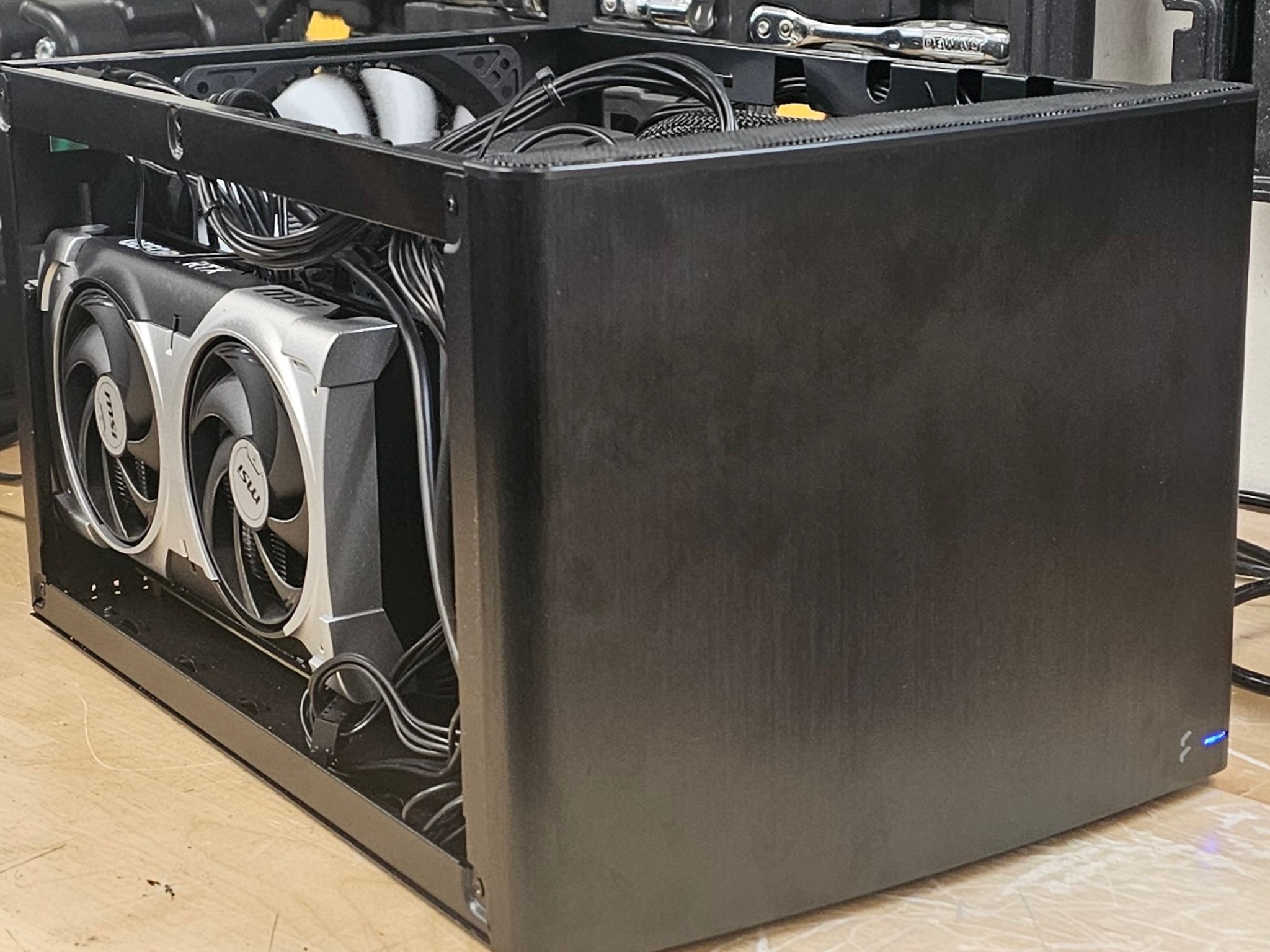 Black ITX PC Case w/ 3 Fans