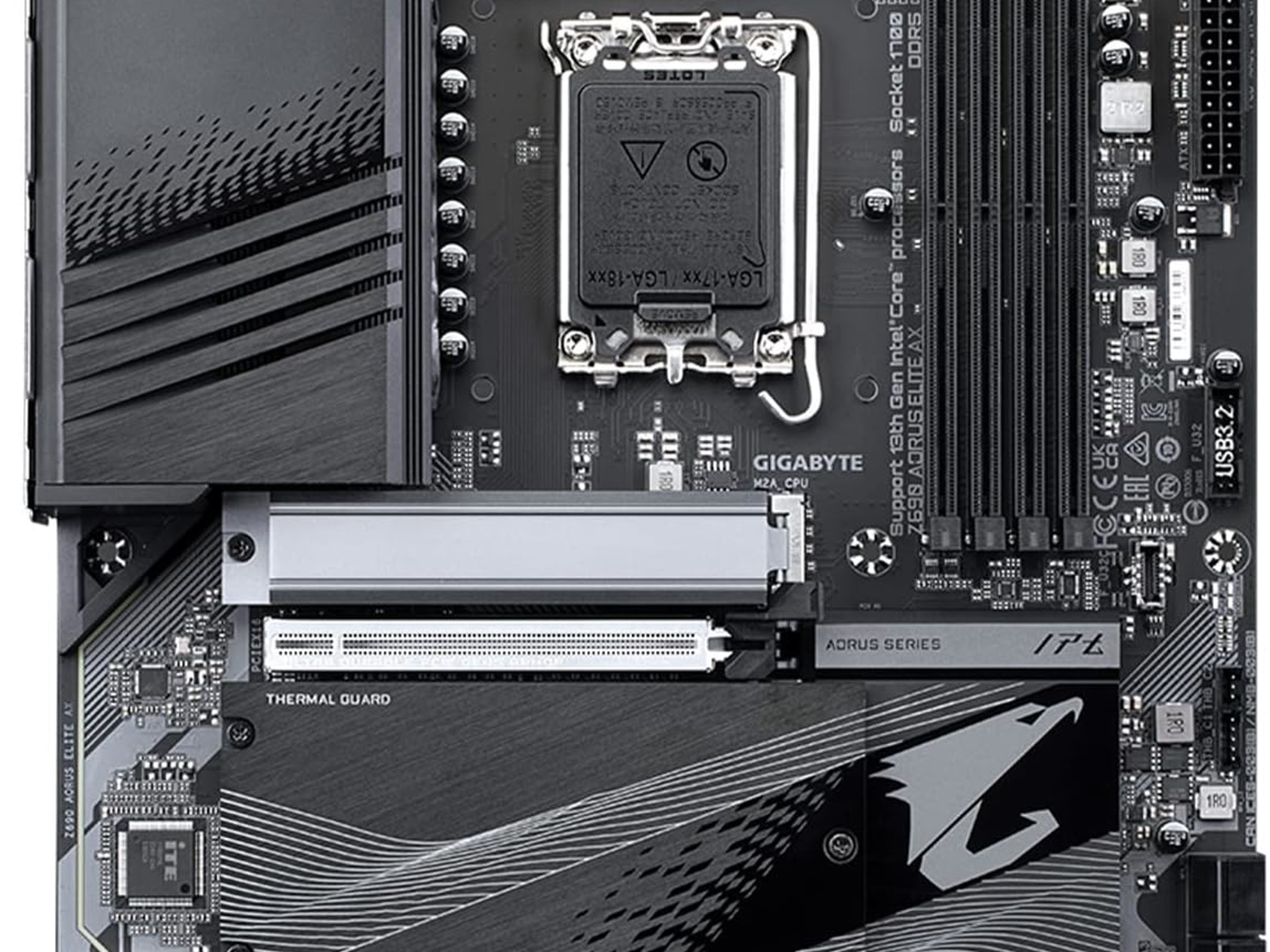 GIGABYTE Z690 AORUS Elite AX LGA 1700/ Intel Z690/ DDR5/ Quad M.2/ PCIe 5.0/WiFi 6/