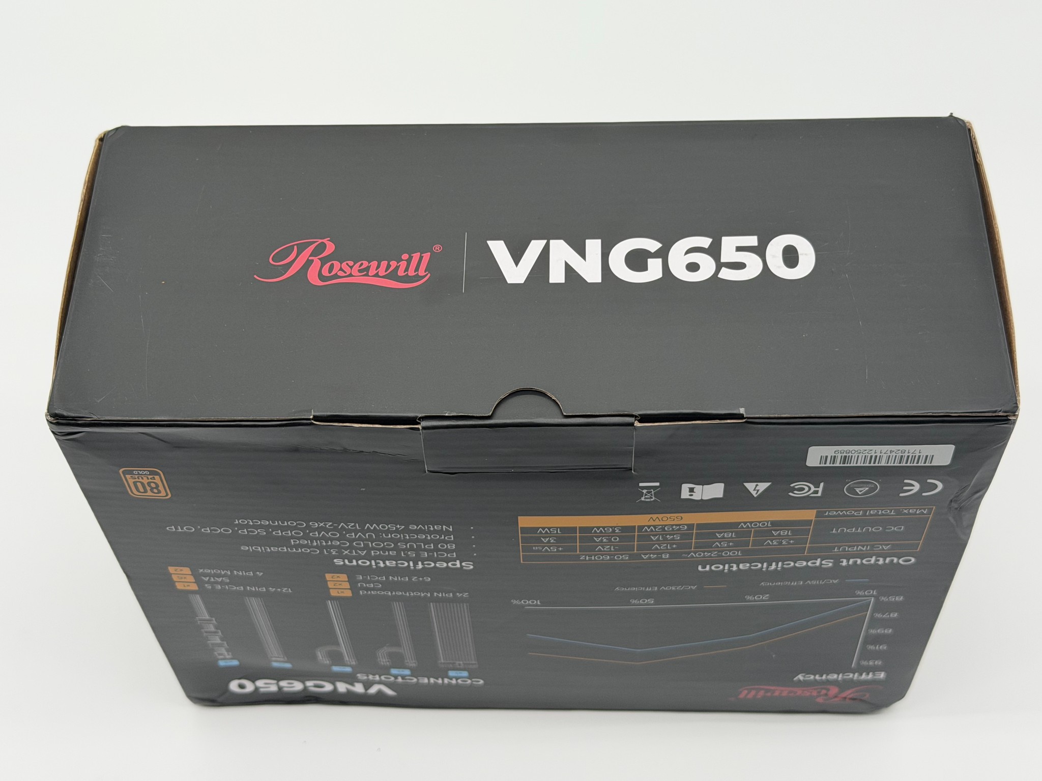 Rosewill VNG650 650W 80+ Gold Power Supply