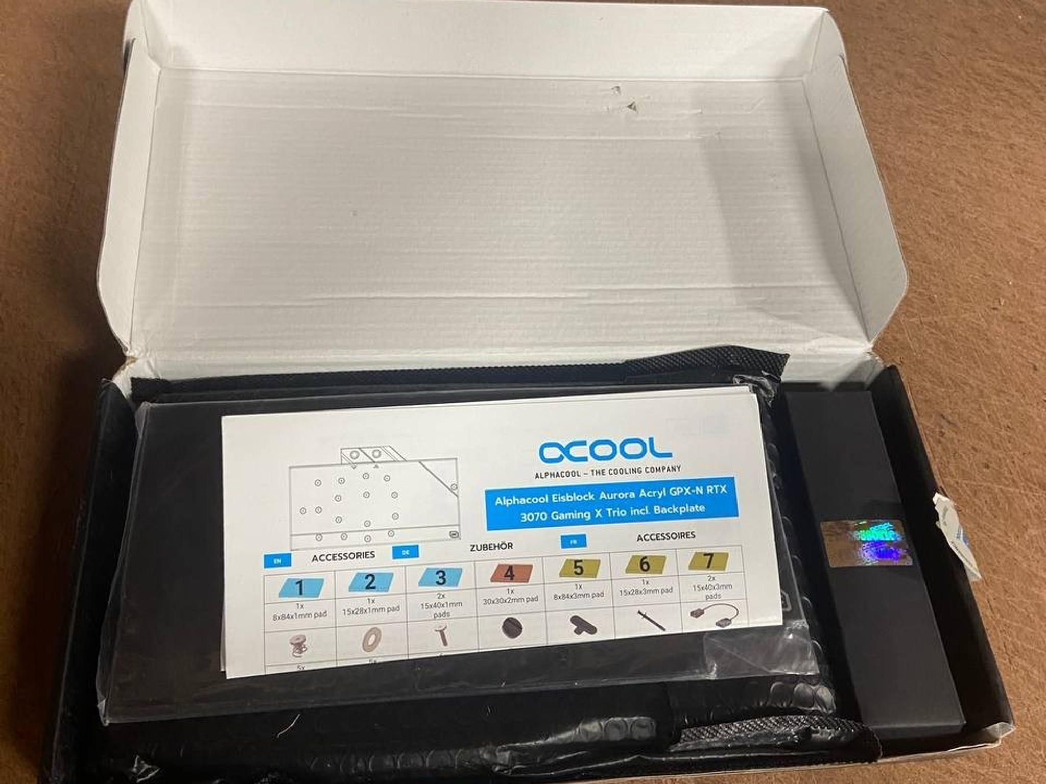 Alphacool Eisblock Aurora Acryl GPX-N RTX 3070 Gaming X Trio with Backplate (119