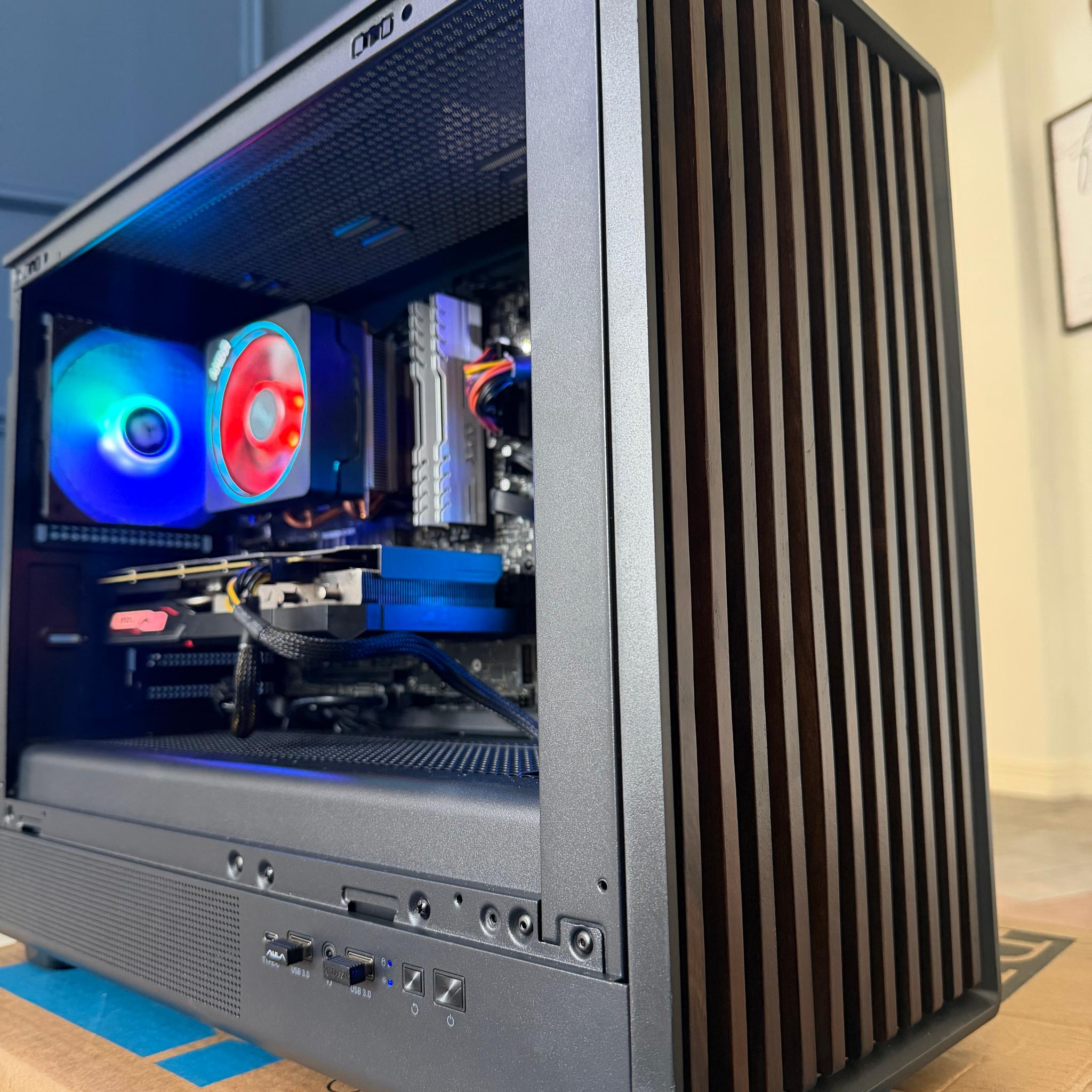 🎮 Premium 1080p Gaming PC | RX 5500 XT 8GB | Ryzen 5 2600 | 16GB RAM | WiFi 6E | Windows 11 Pro