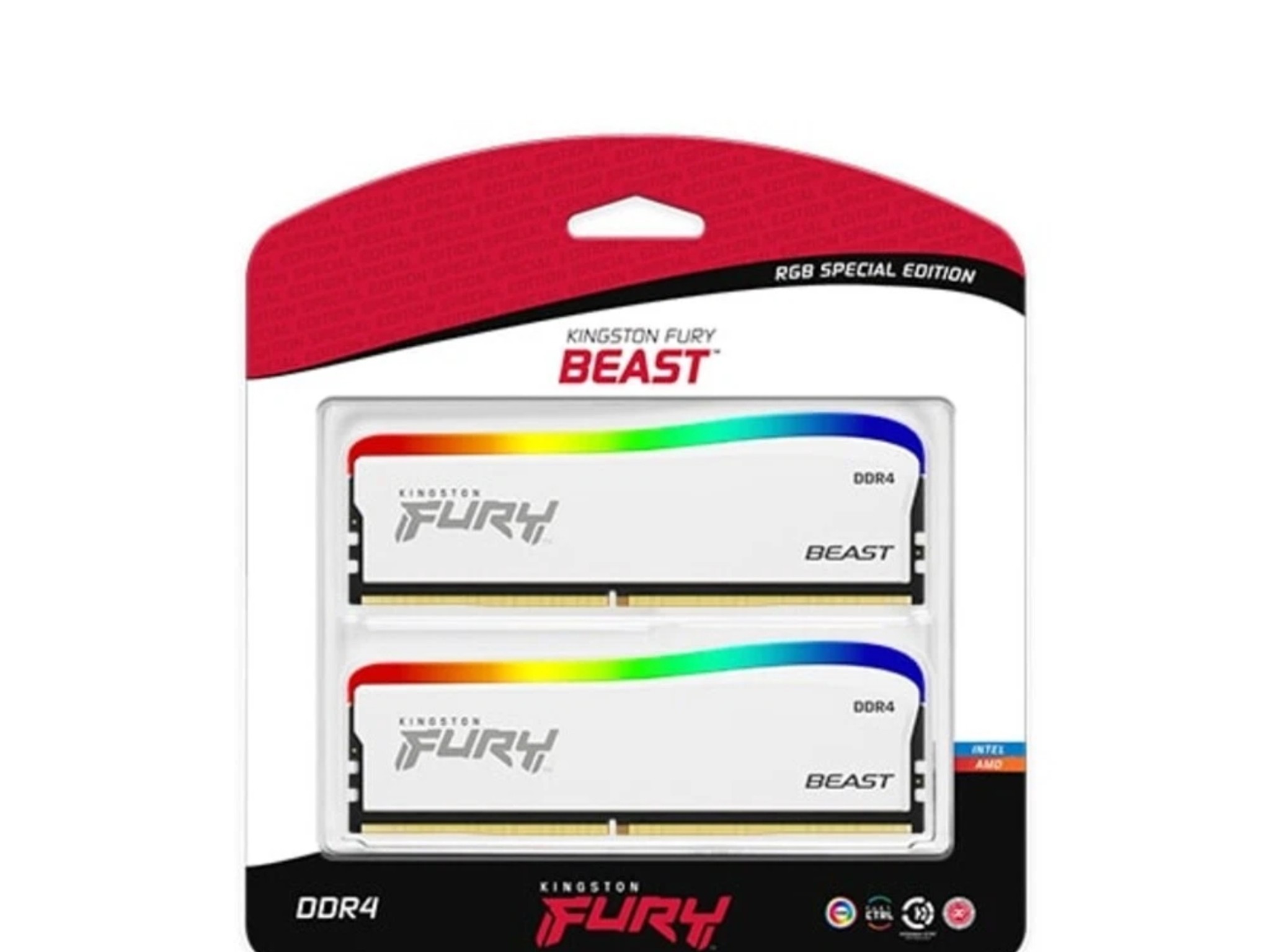 Kingston FURY Beast DIMM DDR4-3600 Kit RGB Memory 32GB (2 16gb sticks)