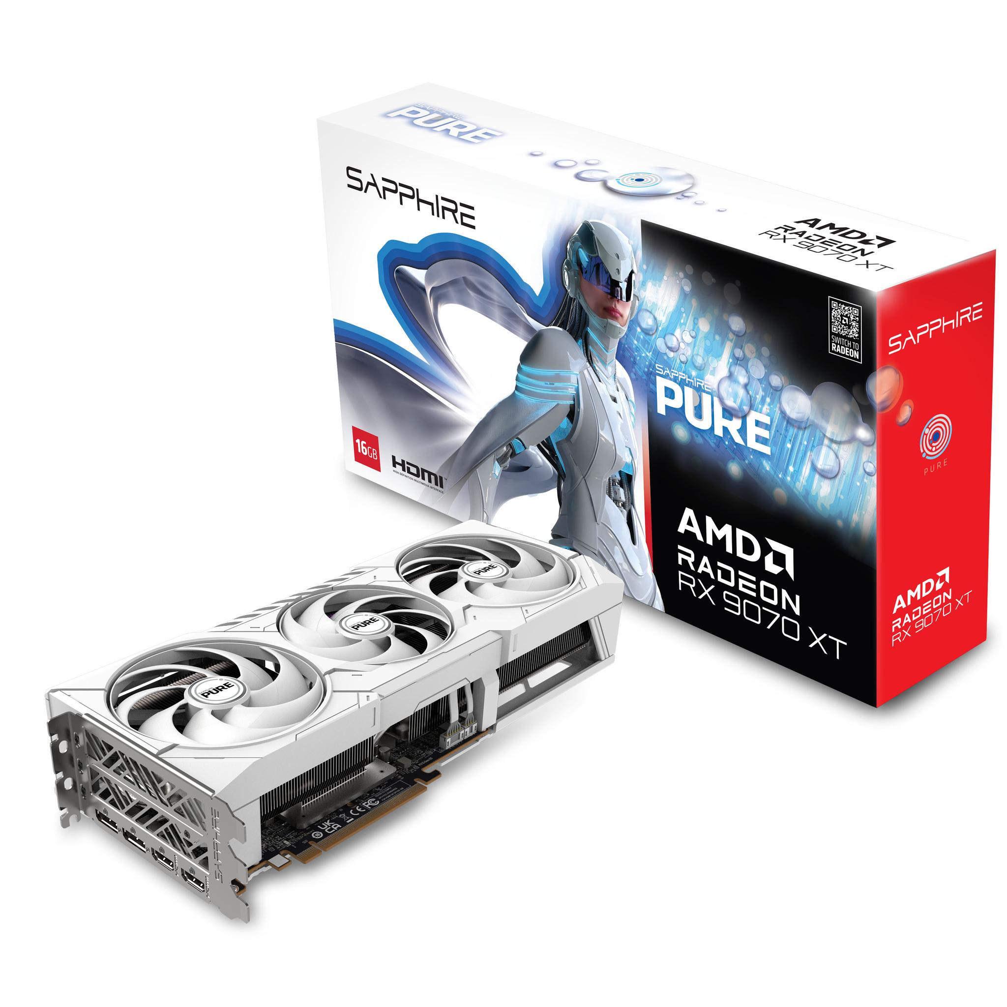 Sapphire PURE Radeon 9070 XT OC 16GB  GDDR6