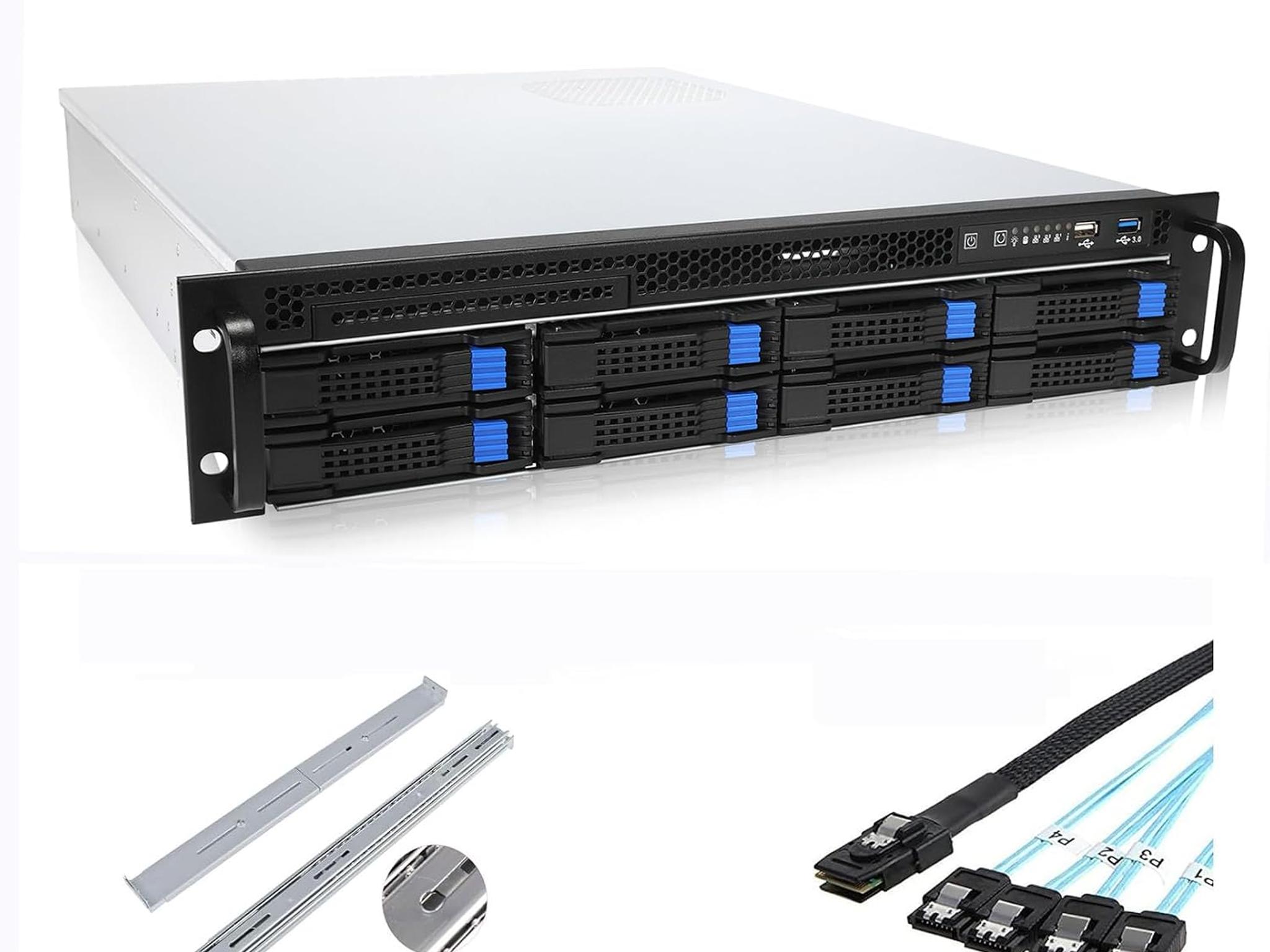 RackChoice 2U Server case 6Gbps hot swap 8 Bays M-ATX Mini-ITX