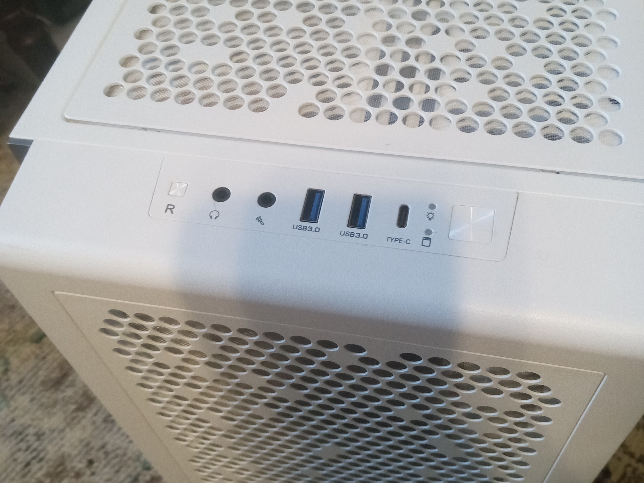 White Thermaltake with CPU cooler and fans