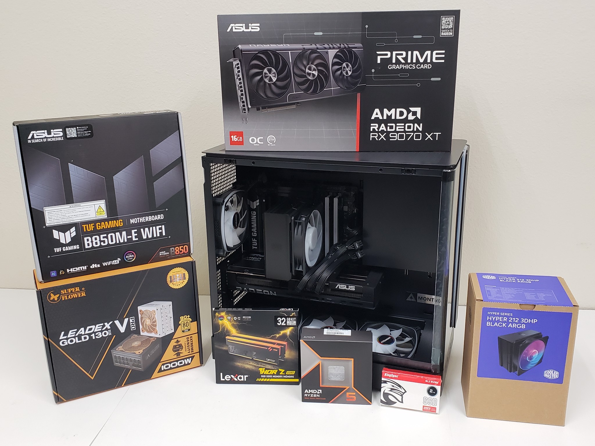 PC on Sale! Ryzen 5 9600X, RX 9070 XT, 32GB-DDR5 6000, 2TB SSD NVMe, 1000W PSU