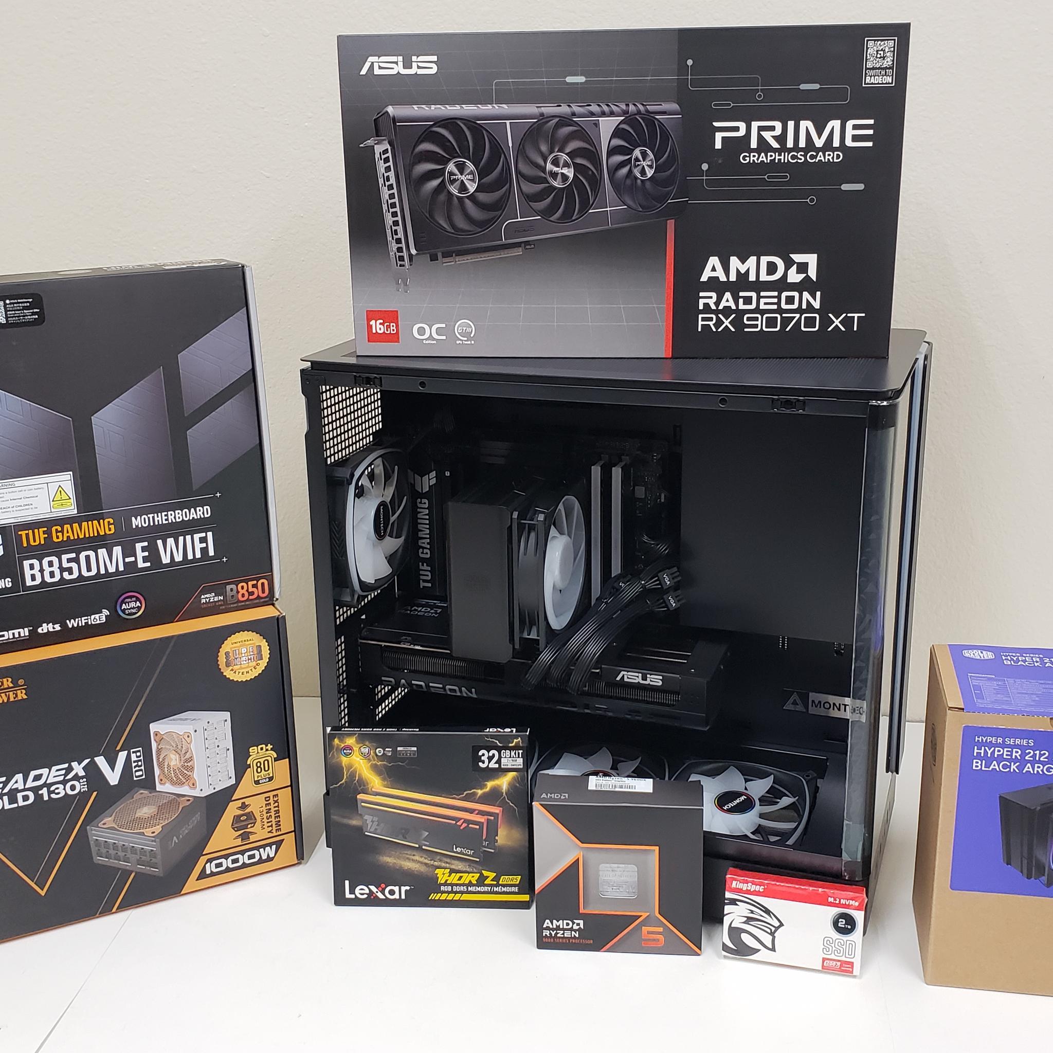 PC on Sale! Ryzen 5 9600X, RX 9070 XT, 32GB-DDR5 6000, 2TB SSD NVMe, 1000W PSU