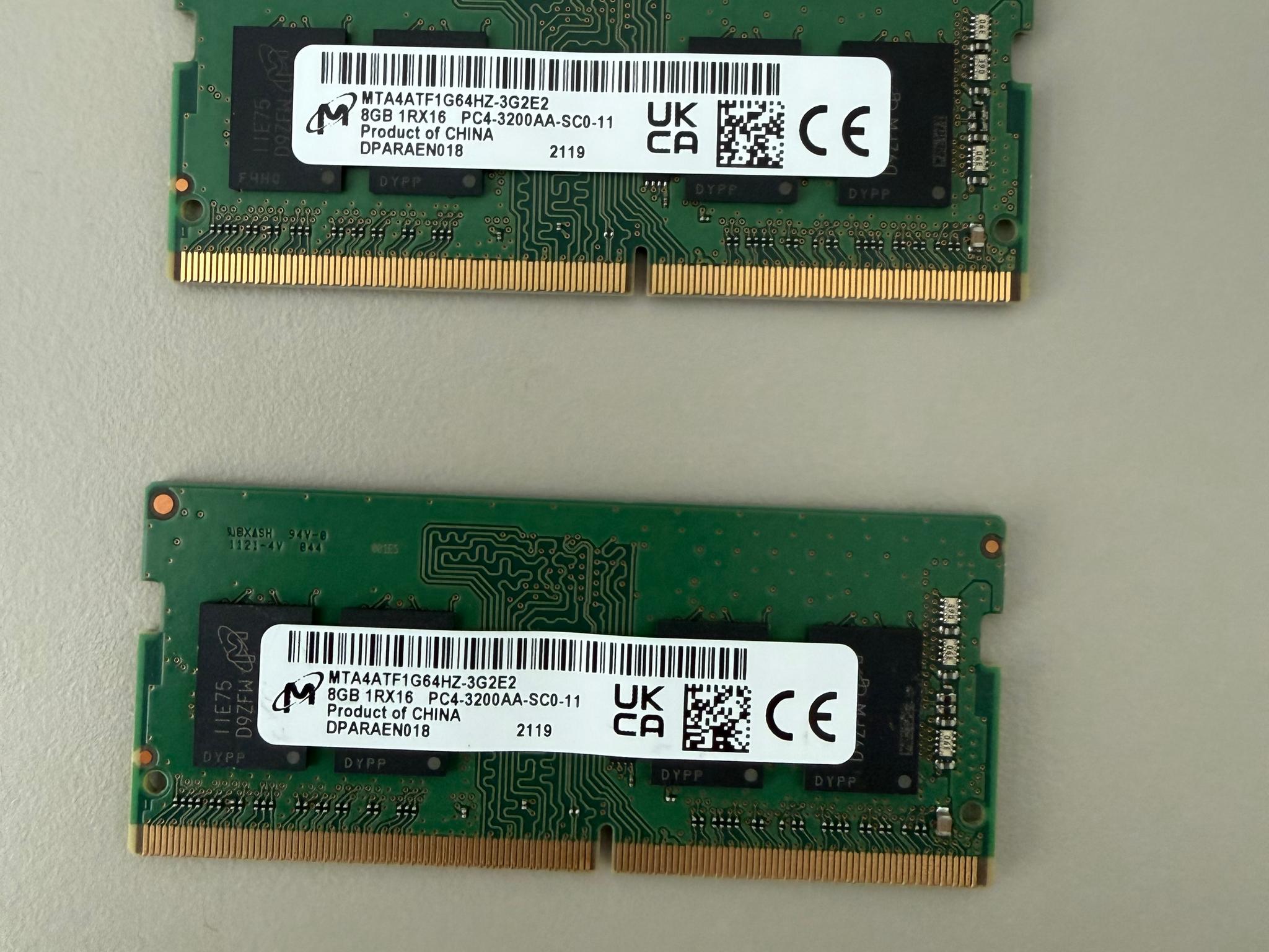 Micron 16GB DDR4 3200 (x2 8GB)