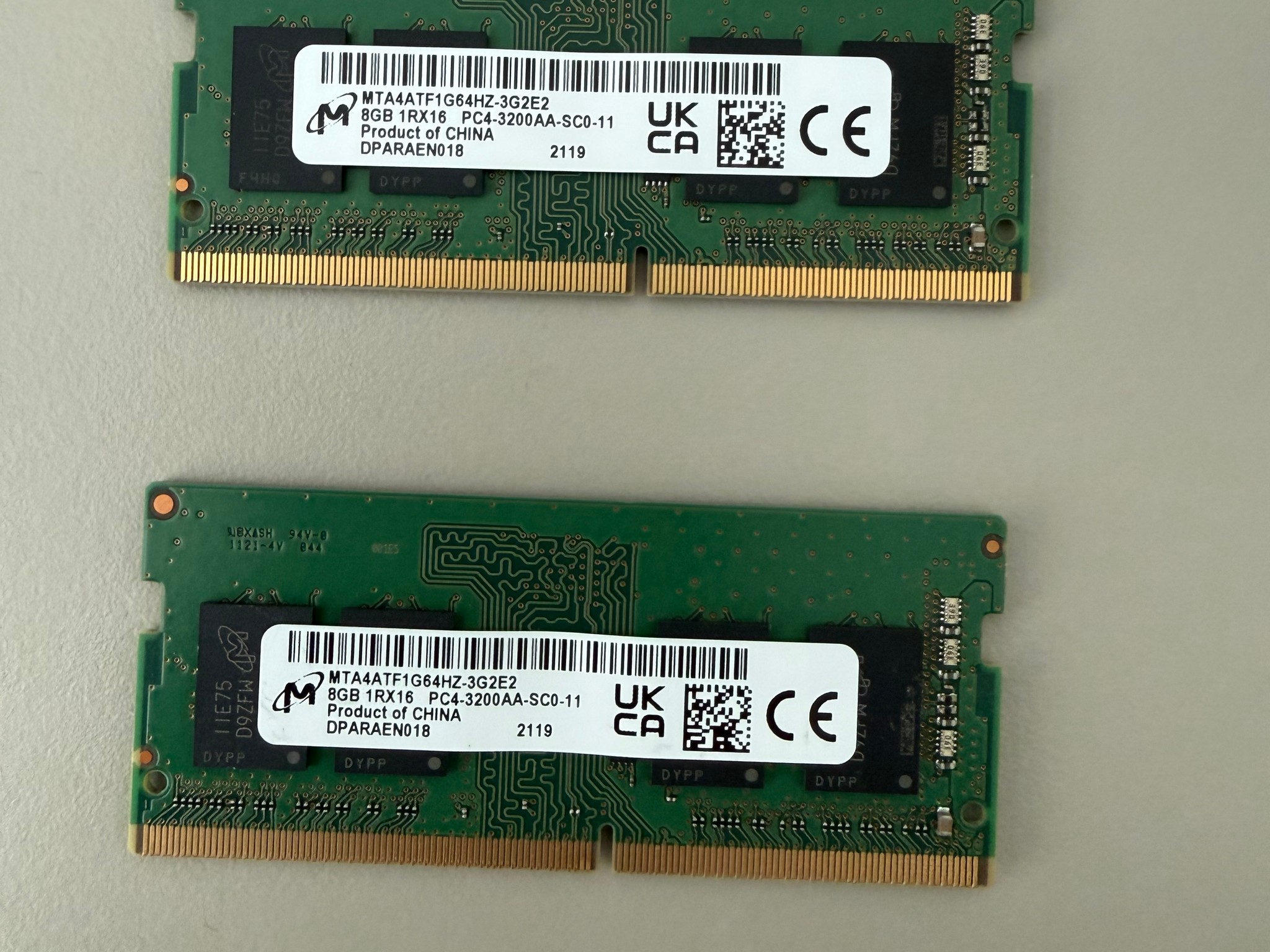 Micron 16GB DDR4 3200 (x2 8GB)