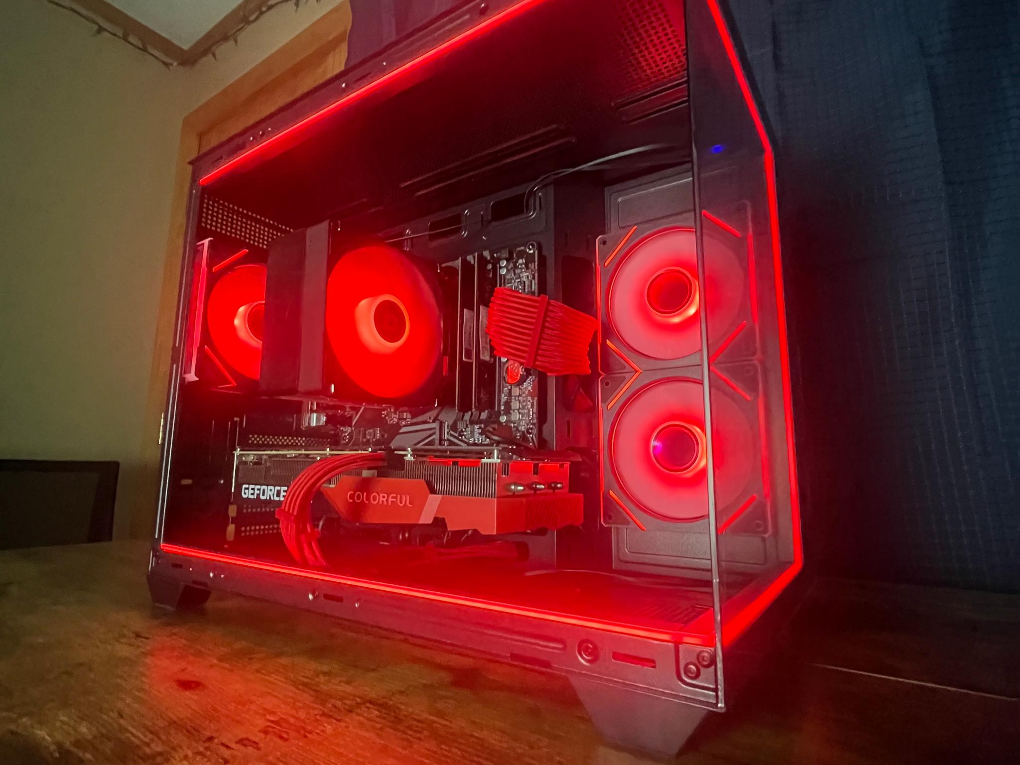 🖤❤️Crimson Forest Gaming PC❤️🖤RTX 3060TI🖤❤️Ryzen 5 5500❤️🖤32GB DDR4🖤❤️1TB NVME SSD❤️🖤