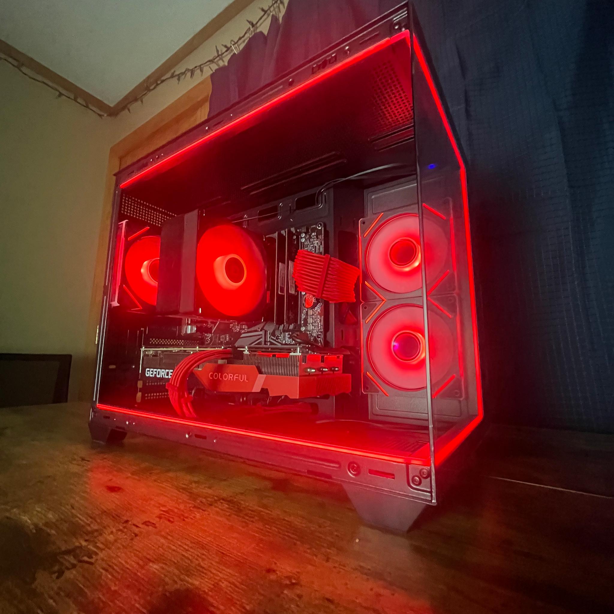 🖤❤️Crimson Forest Gaming PC❤️🖤RTX 3060TI🖤❤️Ryzen 5 5500❤️🖤32GB DDR4🖤❤️1TB NVME SSD❤️🖤