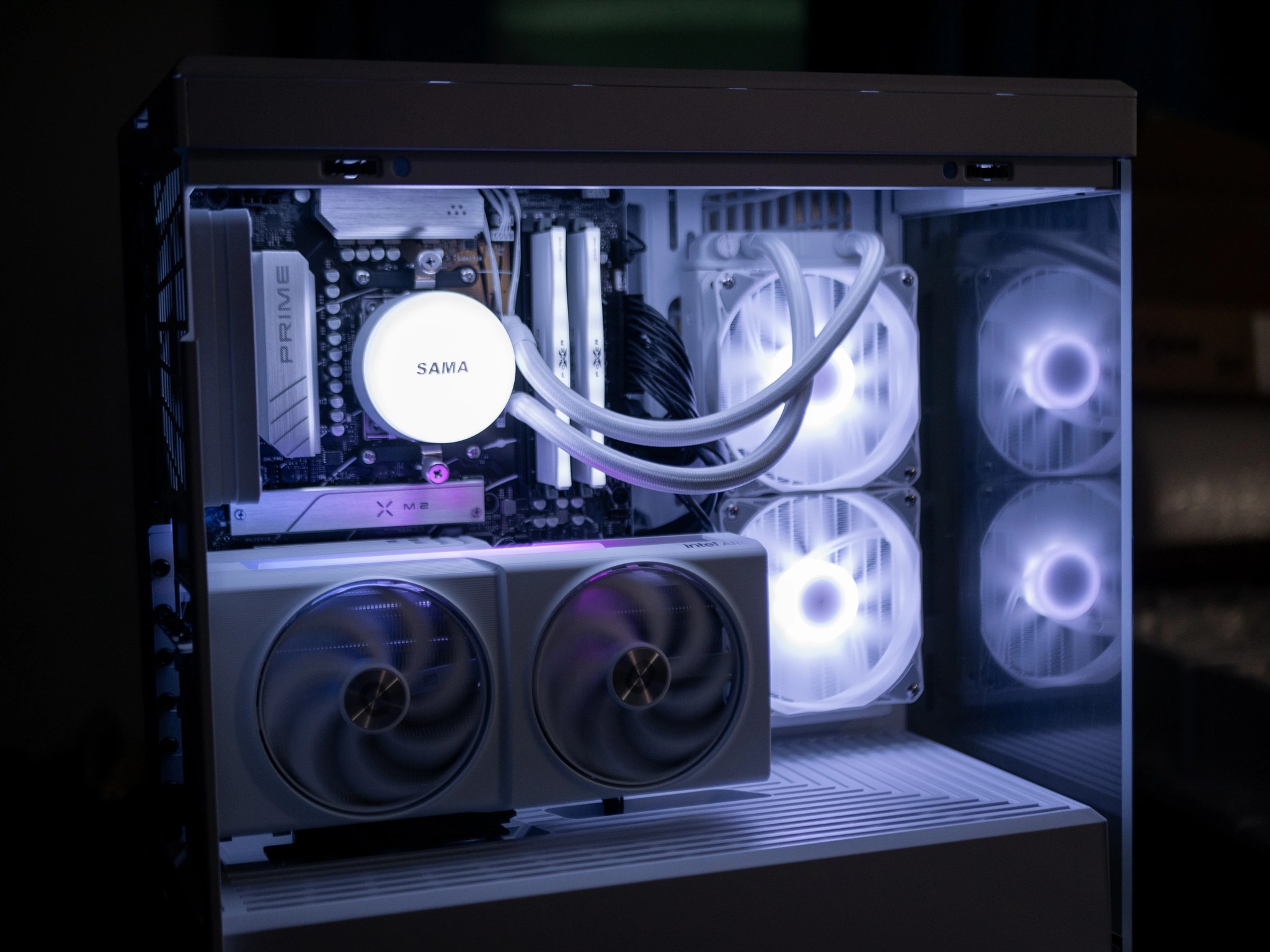 🐲 ARC B580 🐲 - 7600x - 32gb DDR5 6000 - 1TB NVME - 240MM AIO - White Gaming PC