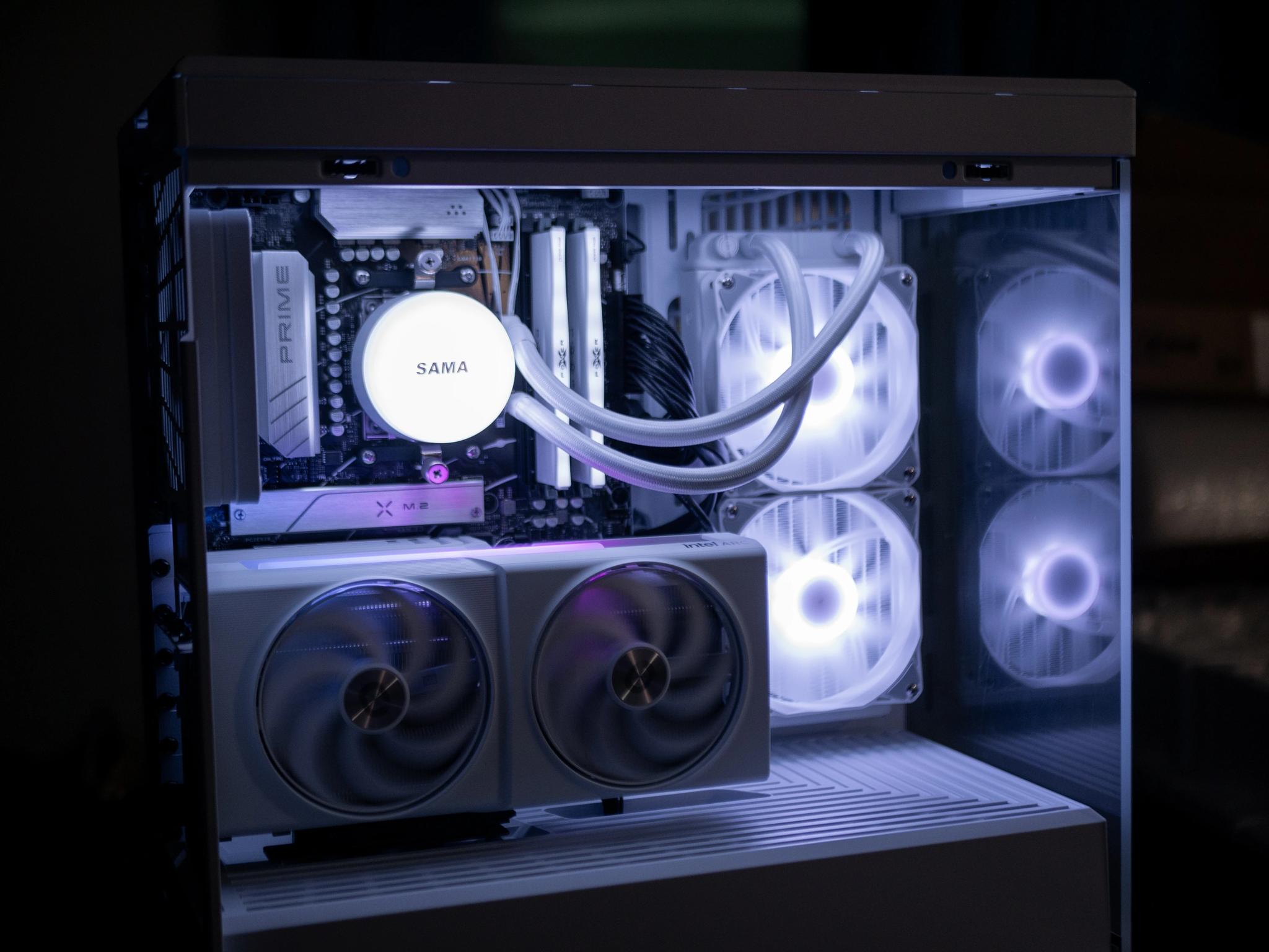 🐲 ARC B580 🐲 - 7600x - 32gb DDR5 6000 - 1TB NVME - 240MM AIO - White Gaming PC