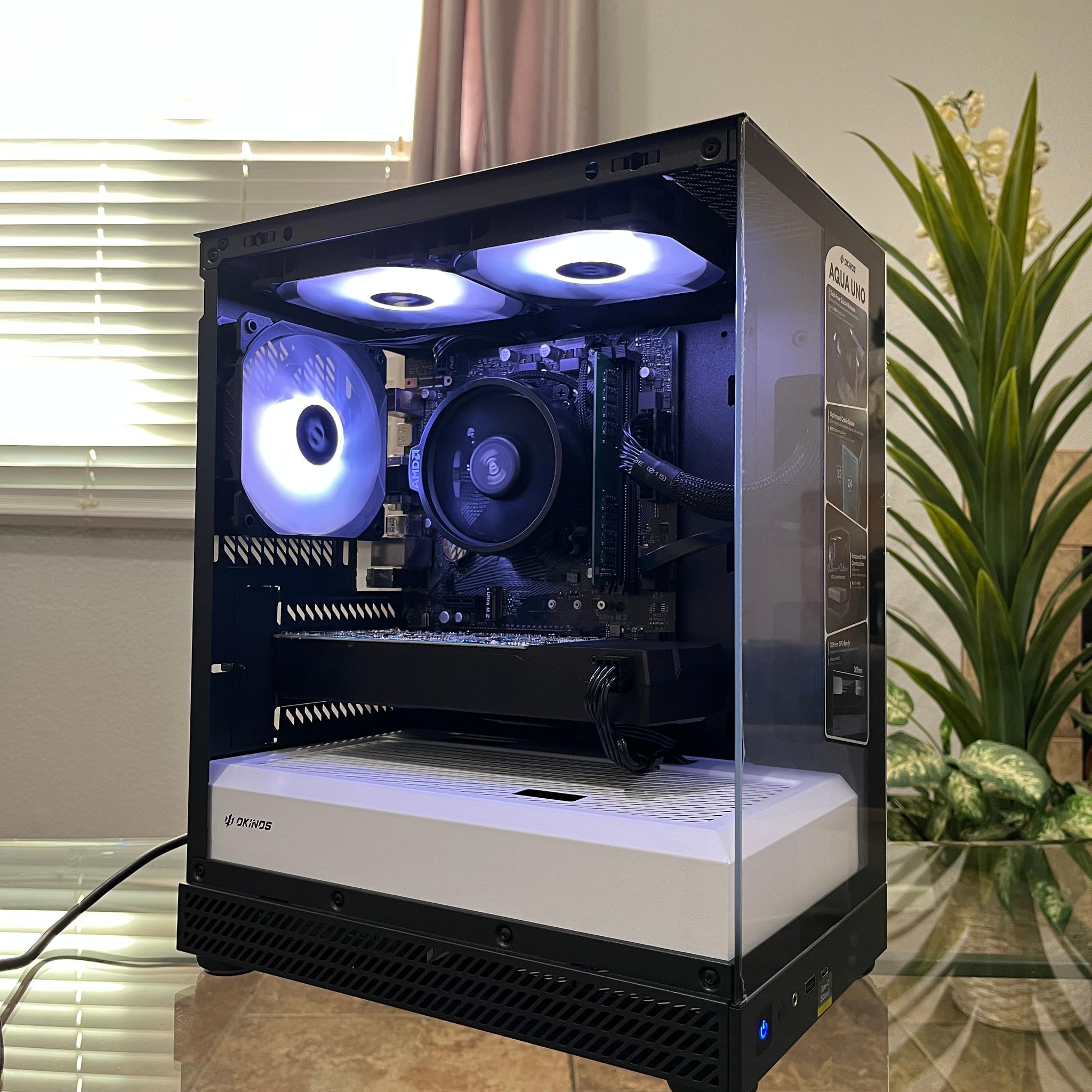 GTX 1060 6GB, Ryzen 7 1700, 8GB RAM | Black RGB Gaming Computer/PC
