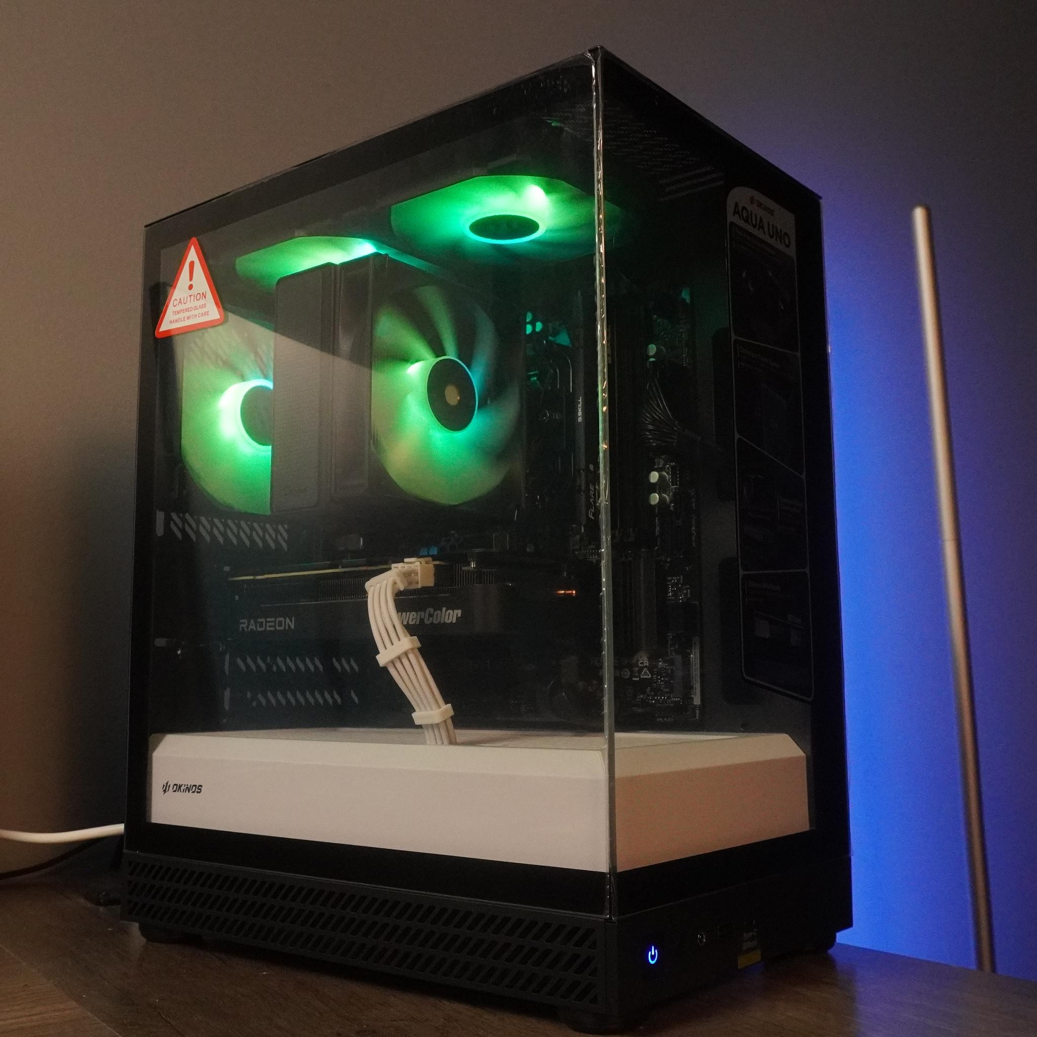 🤍CLEAN BEAST🖤 PRICE TO PERFORMANCE 💪 1440p/1080p MACHINE  🧡RX 9060XT 16GB 🧡 Ryzen 5 7500x3d DDR5 PC