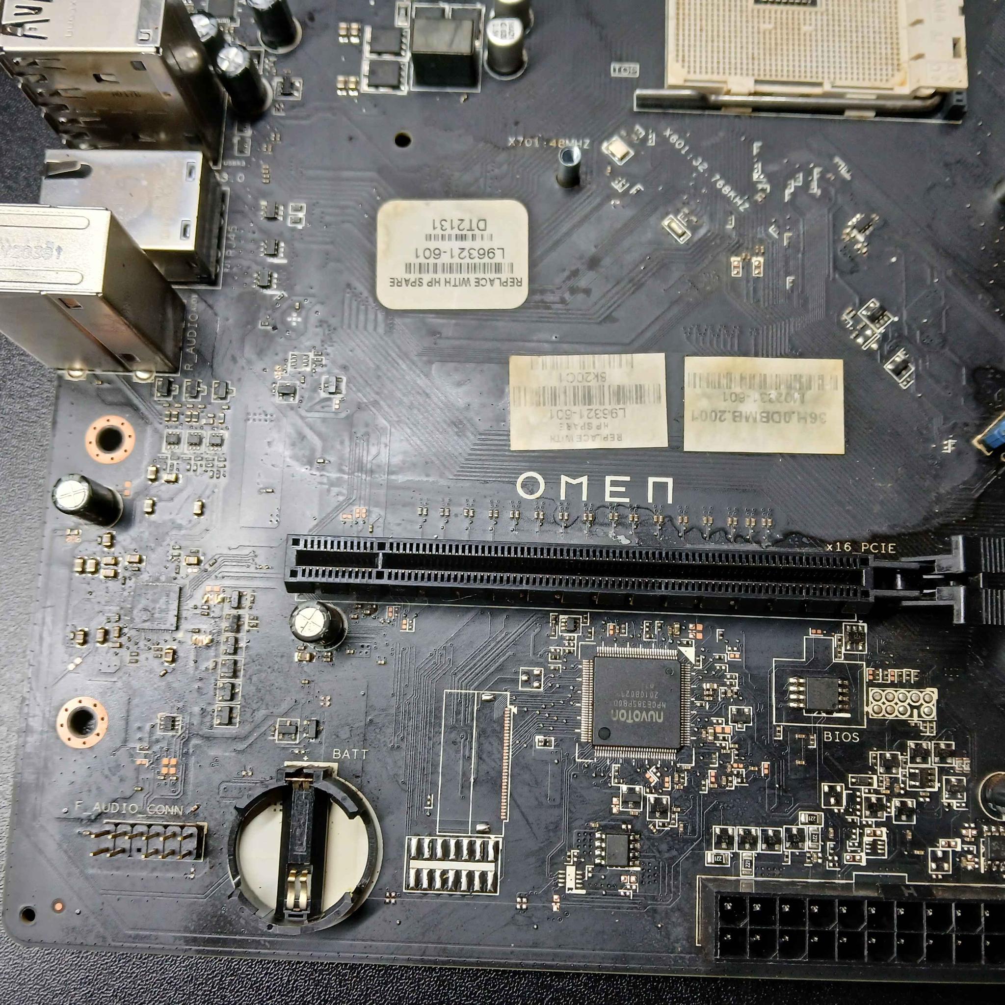 Broken HP Omen am4 m-atx motherboard & cpu cooler