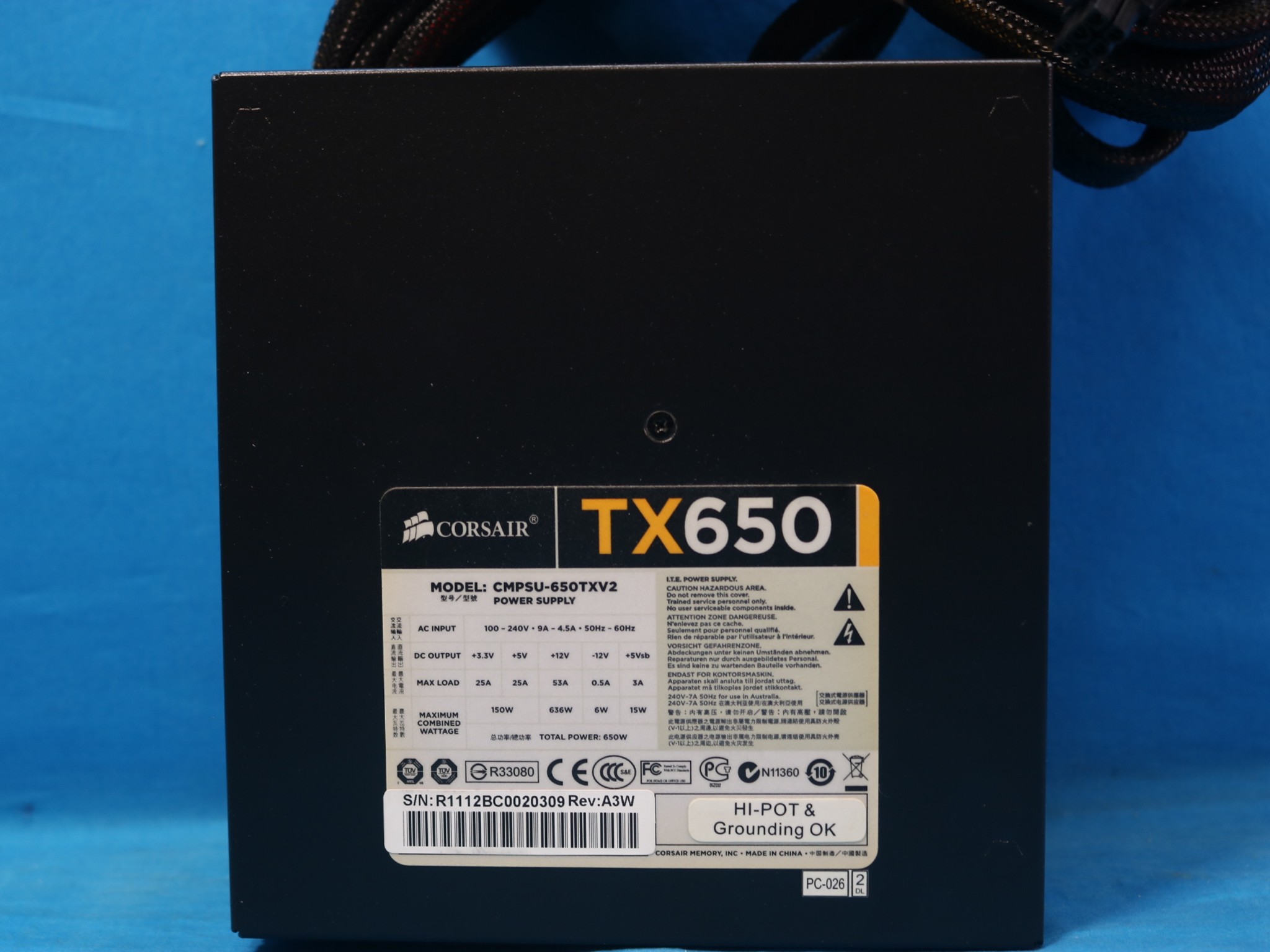 Corsair TX650 650W 80+ Bronze ATX Desktop Power Supply - 4344762861