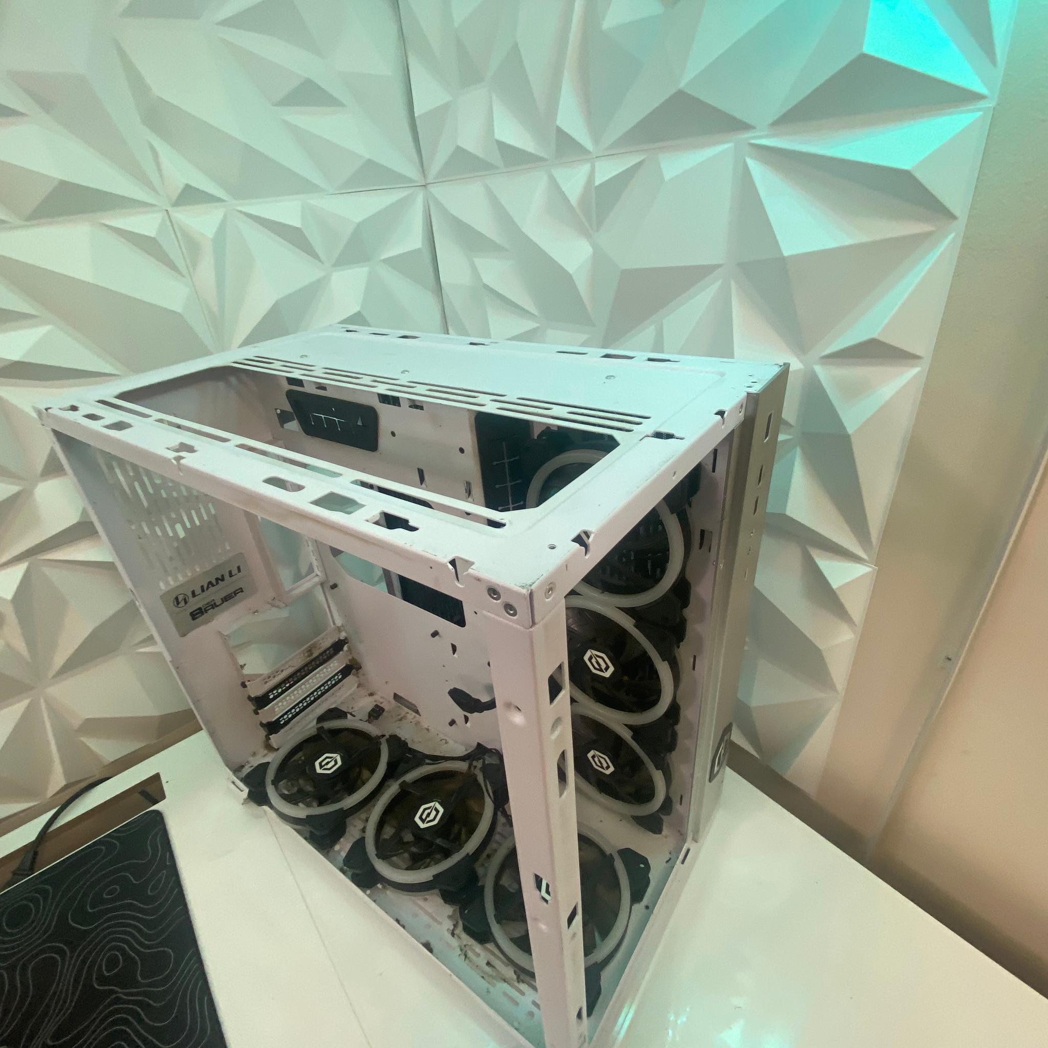 CyberPower White ATX PC Case – Bad Condition (As-Is)