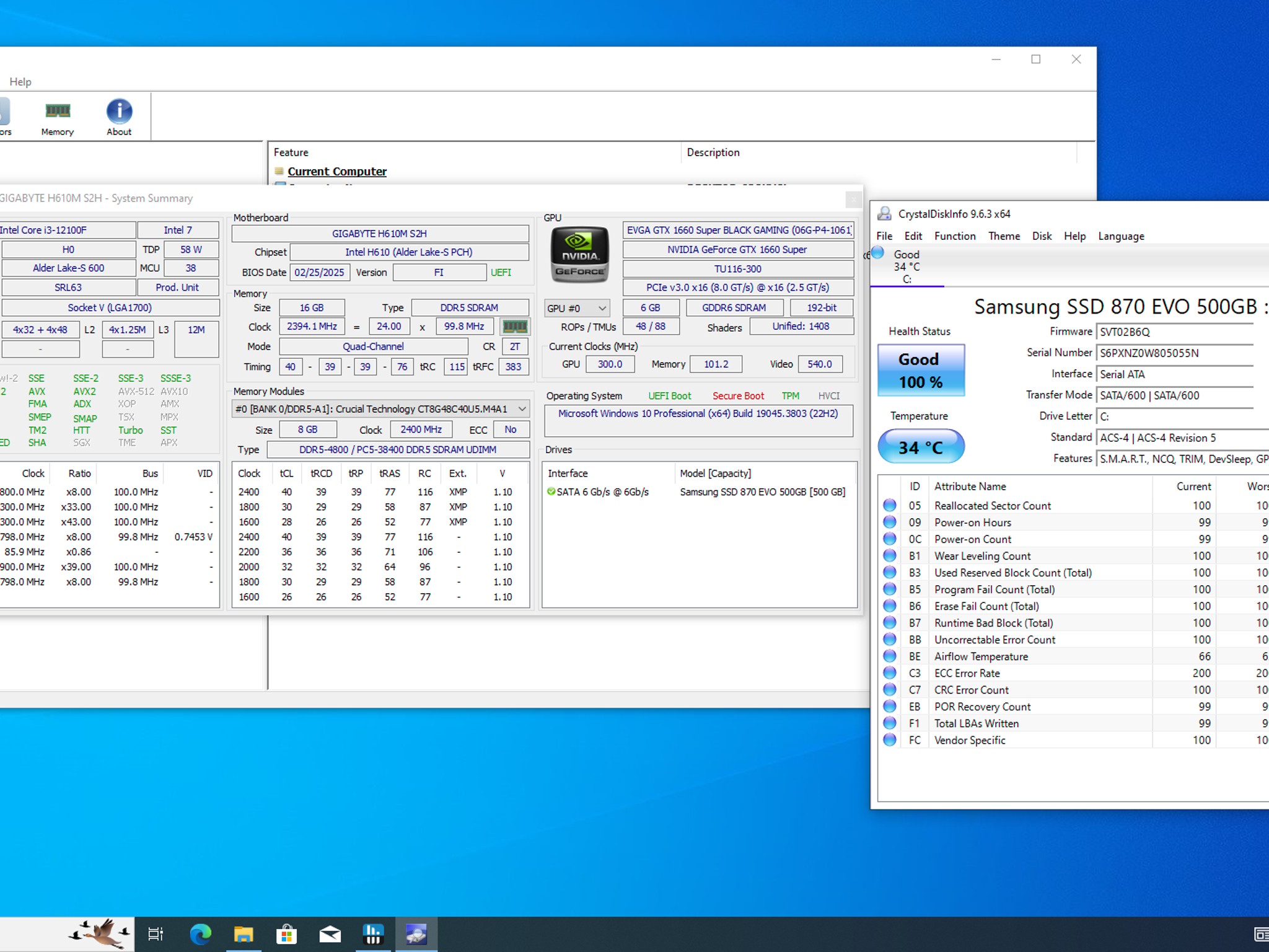 Pure Budget Performance 1080P PC, GTX 1660 Super, Intel 12100F, 16GB DDR5, 500GB SSD