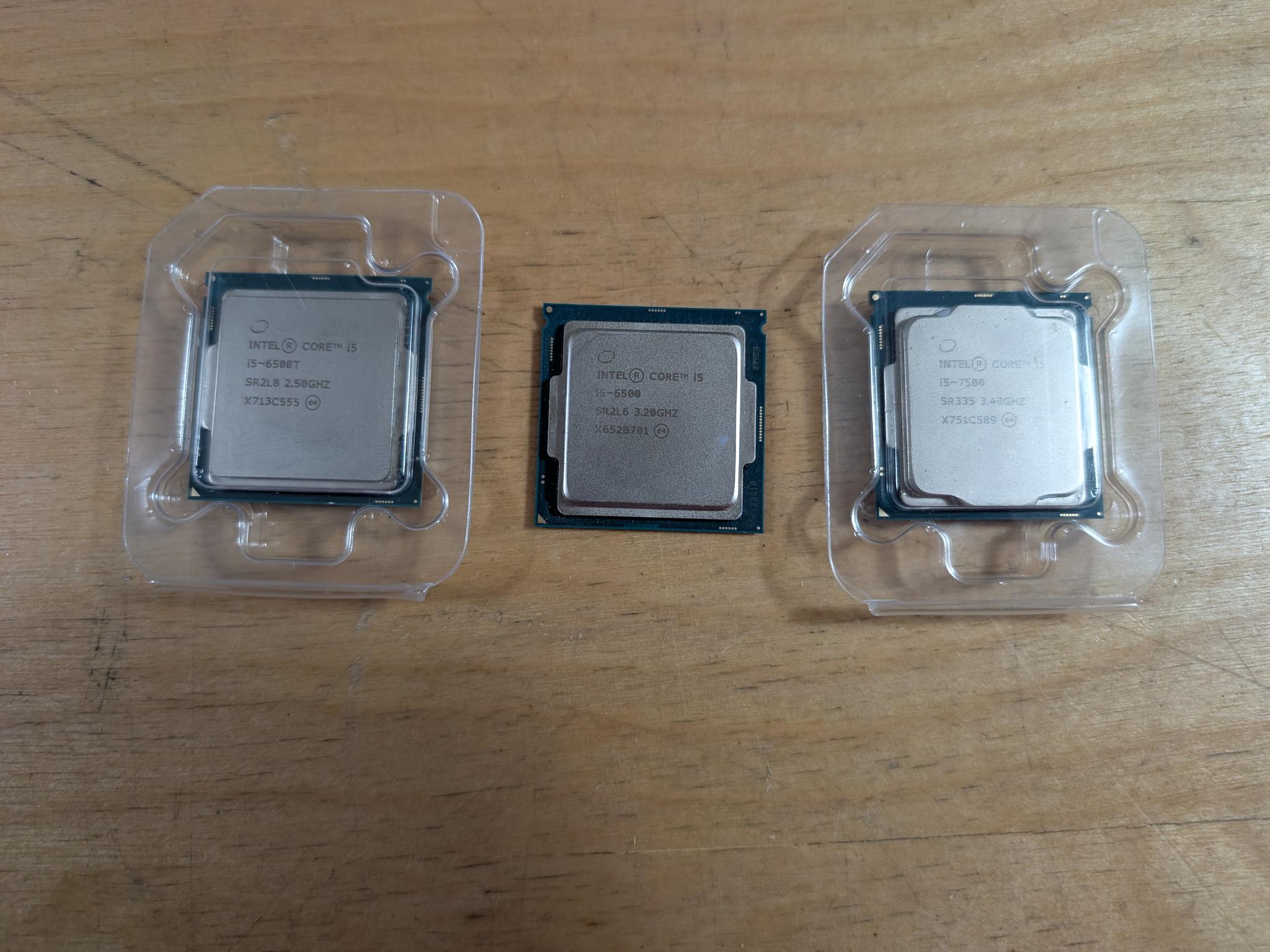 Intel Core i5-7500 + Core i5 6500 + Core i5 6500T
