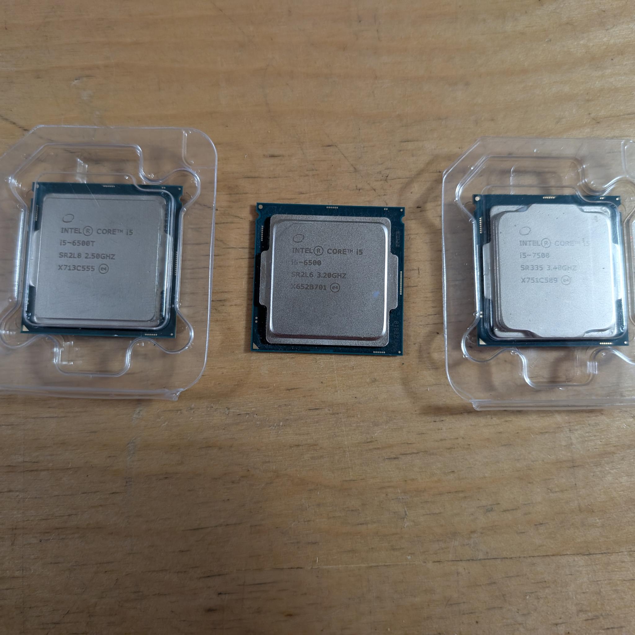 Intel Core i5-7500 + Core i5 6500 + Core i5 6500T