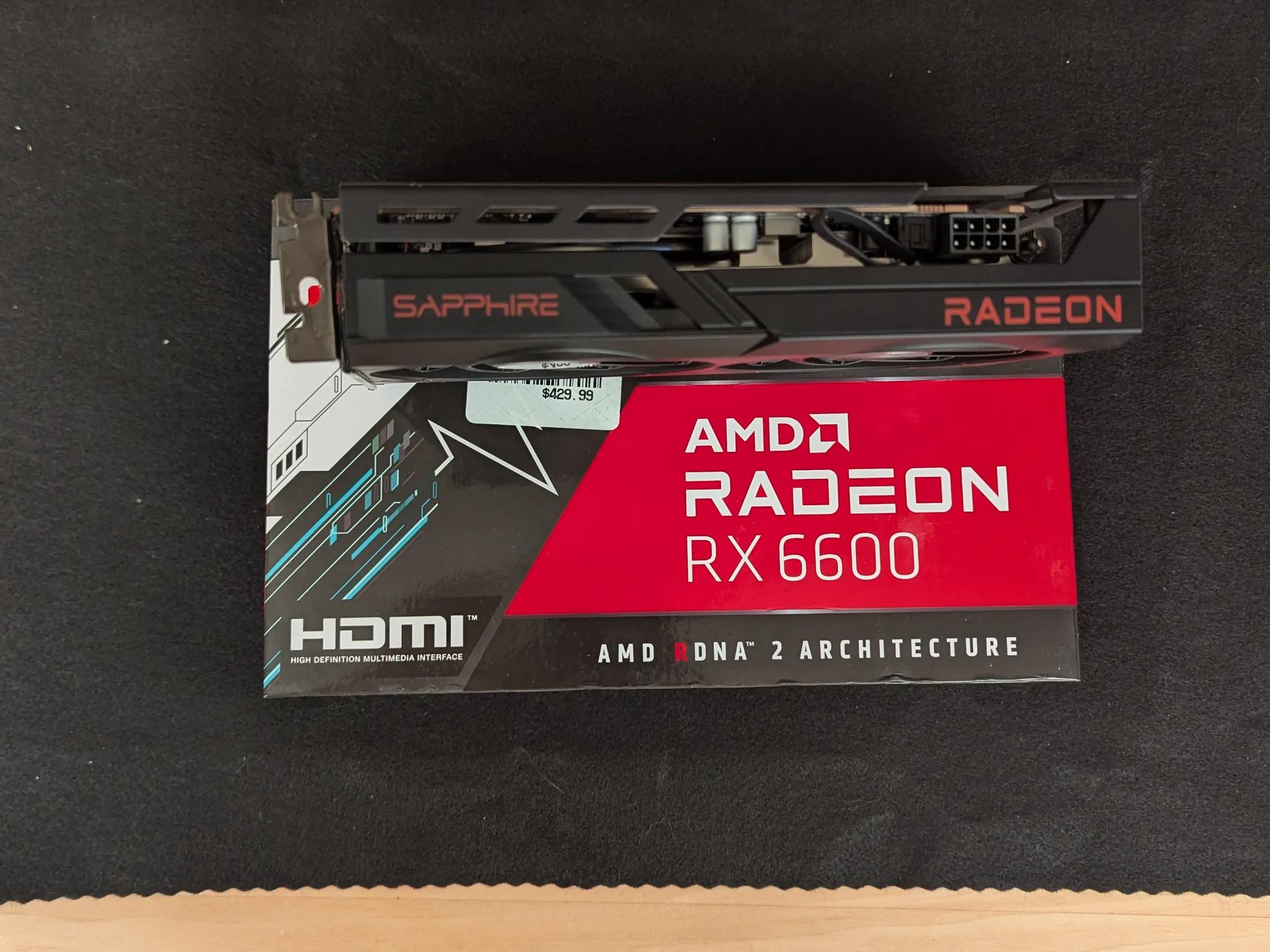 🔵 Sapphire Pulse RX 6600 – 1080p Gaming Performance | Cool & Efficient 🎮