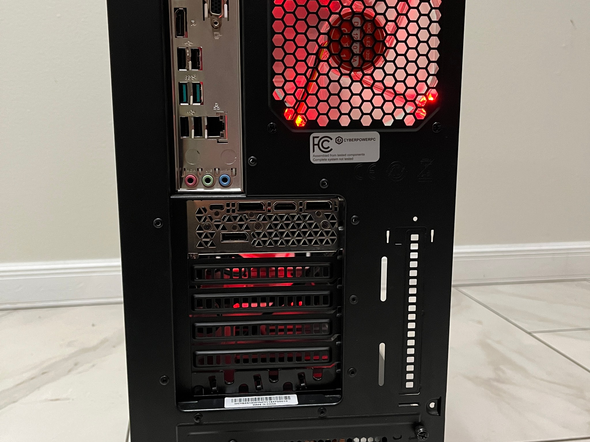 NVIDIA RTX 2080, Intel Core i3-12100, 16GB RAM, 512GB SSD - Gaming PC w/ Wi-Fi & BT *Missing R Panel