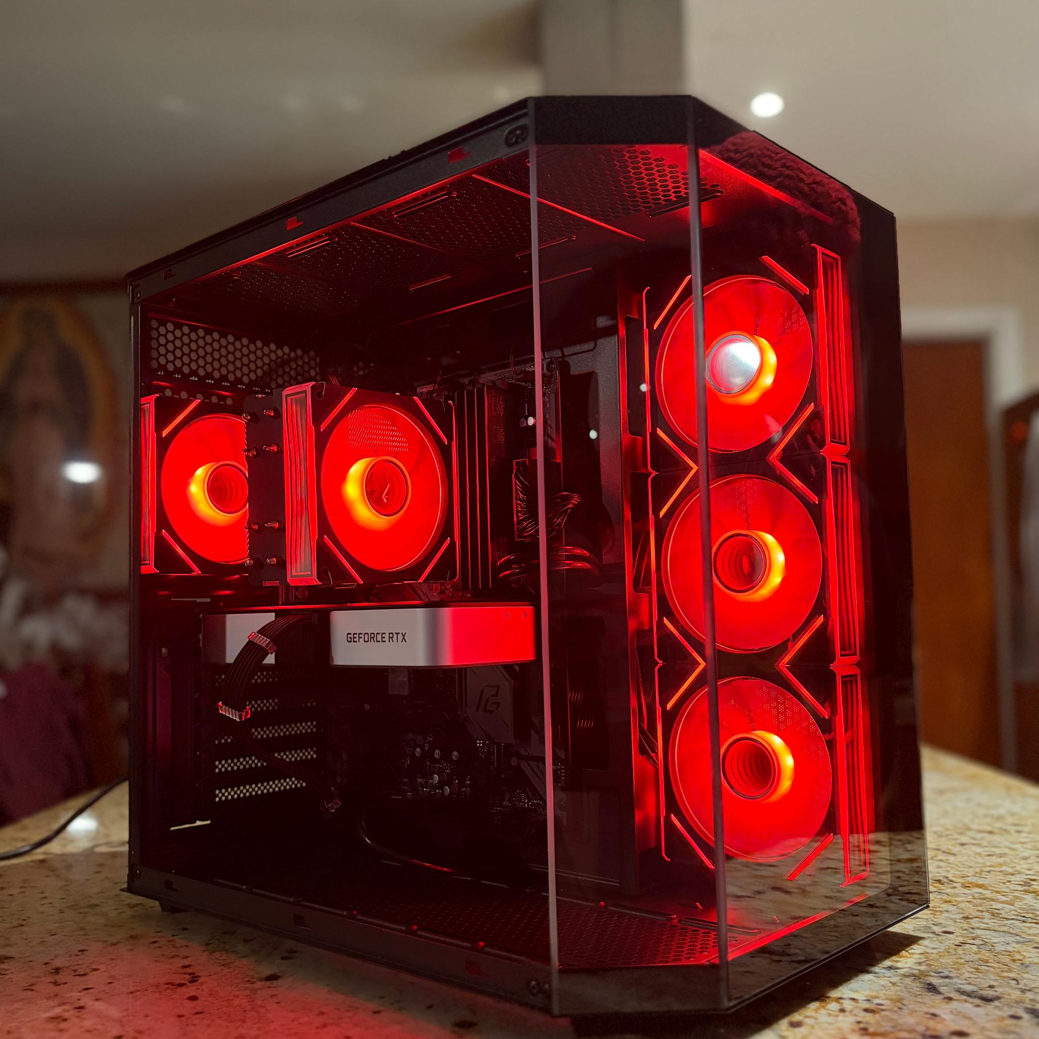 Black Gaming PC | RTX 3060Ti | RYZEN 5 3600X | 16GB RAM | 1TB SSD | ON BOARD WiFi + BT