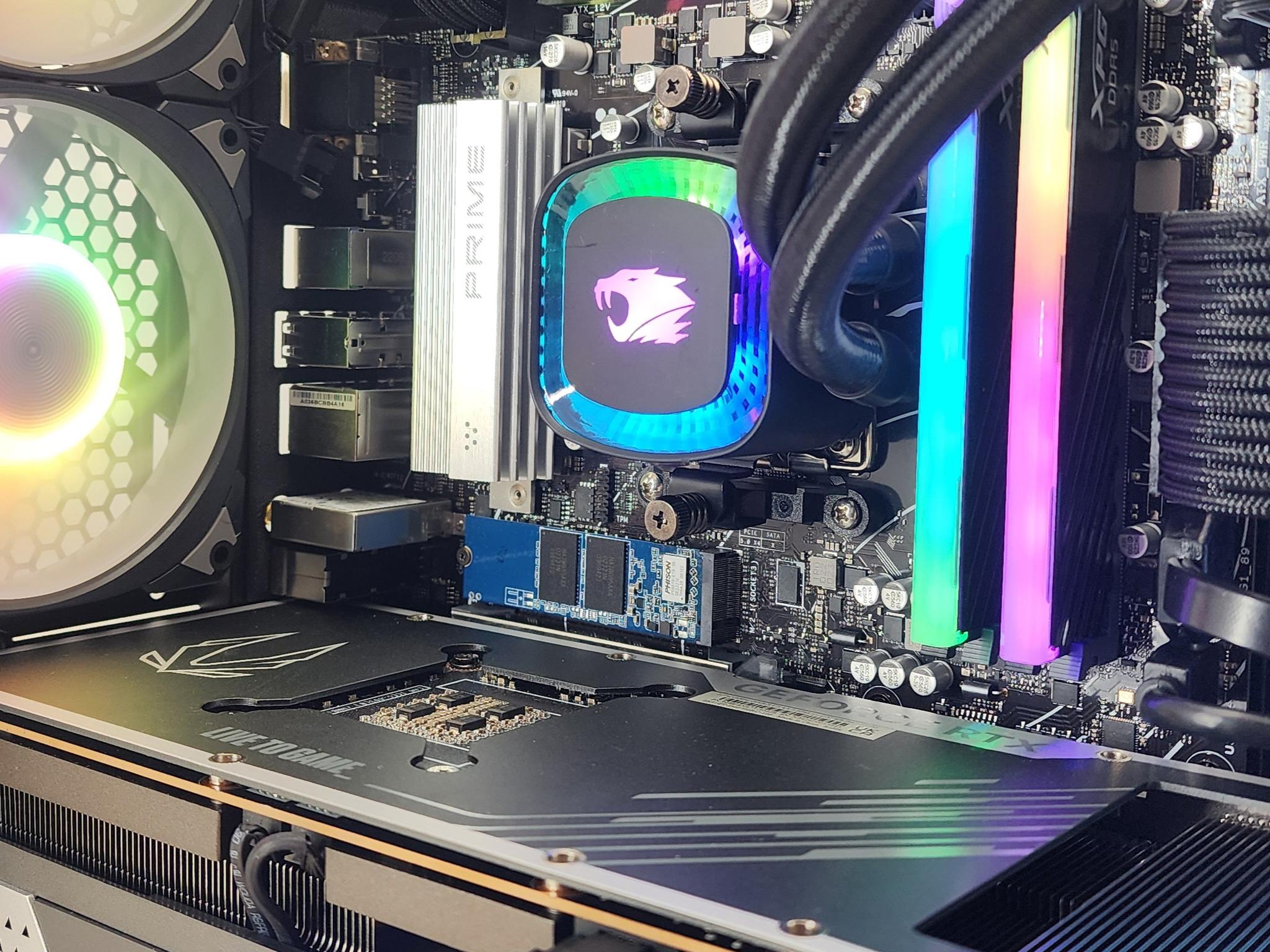Gaming PC Ryzen 7 9700X 32GB RAM 1TB SSD RTX 4070 Ti SUPER 16GB Win11 Computer