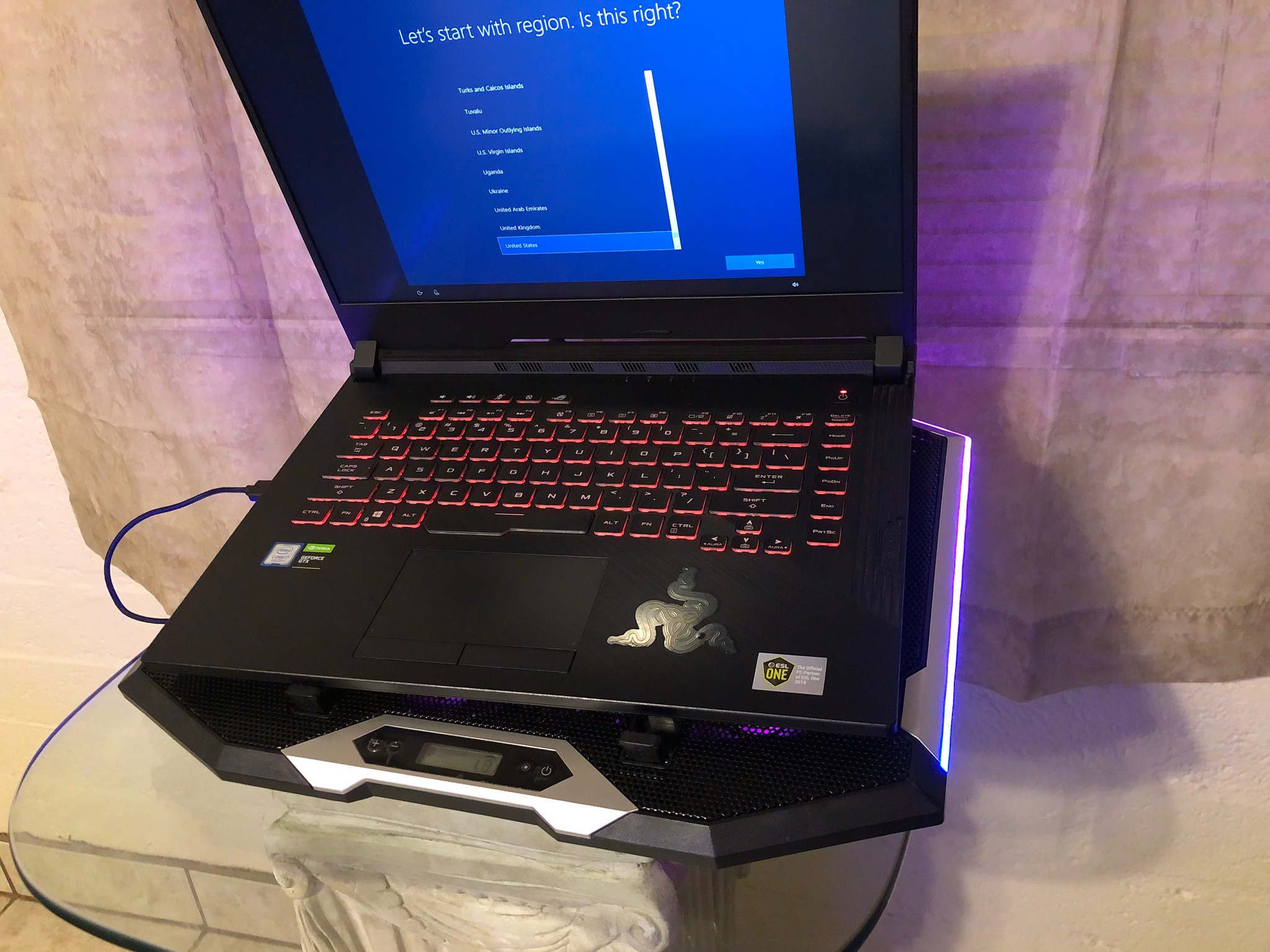 ASUS ROG i7 Nvidia 1650 Laptop w/ Cooler