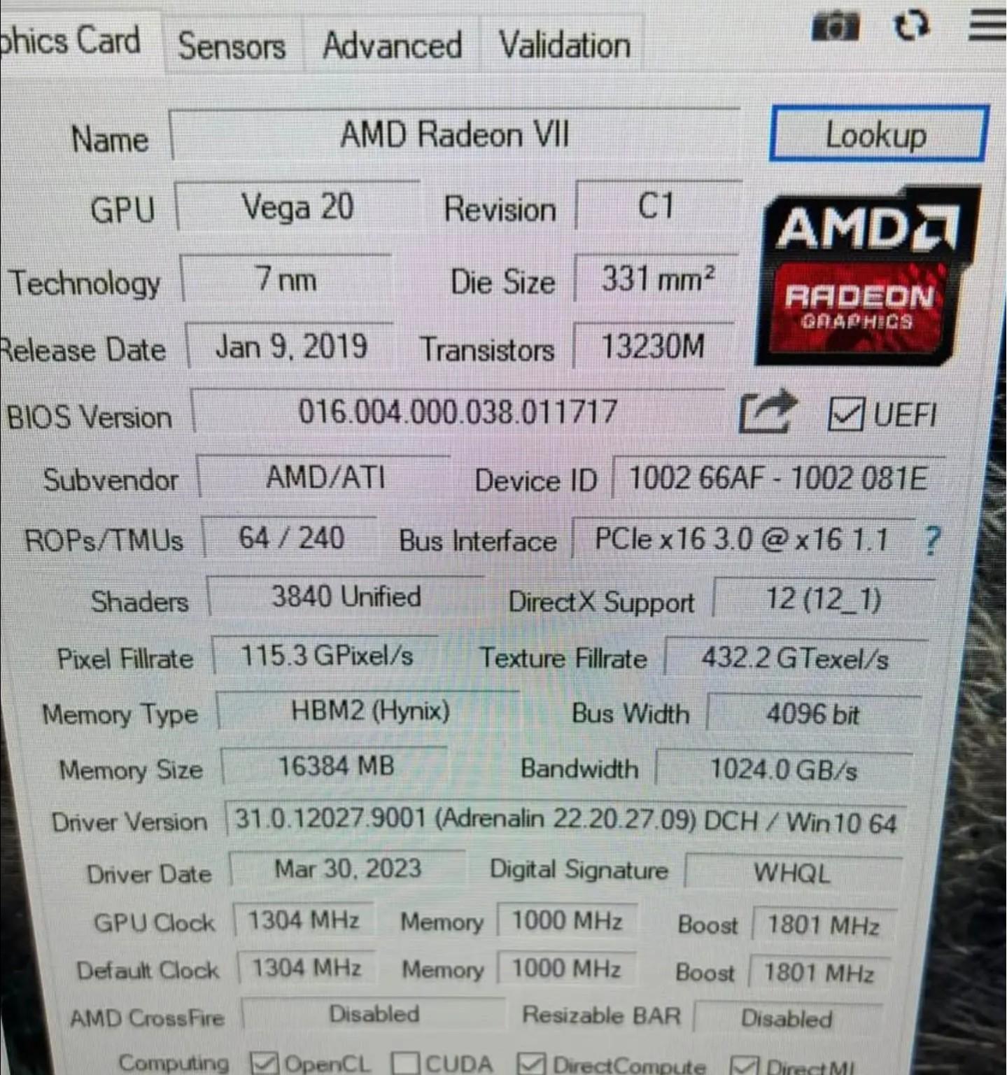 XFX Radeon Vega vii