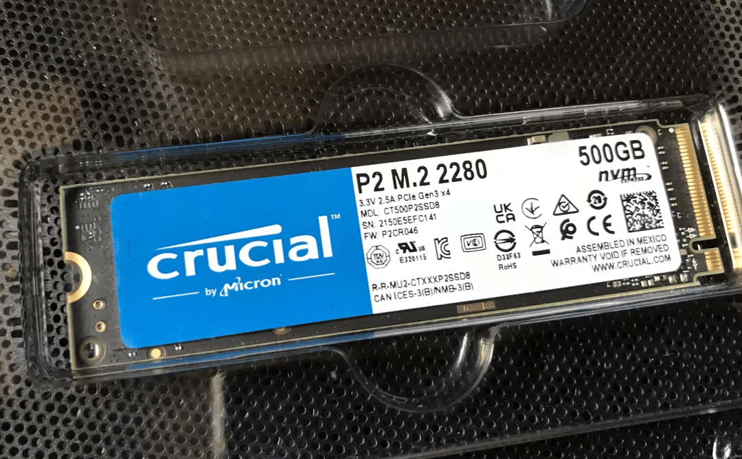 Crucial P2 M.2 NVME SSD 500GB