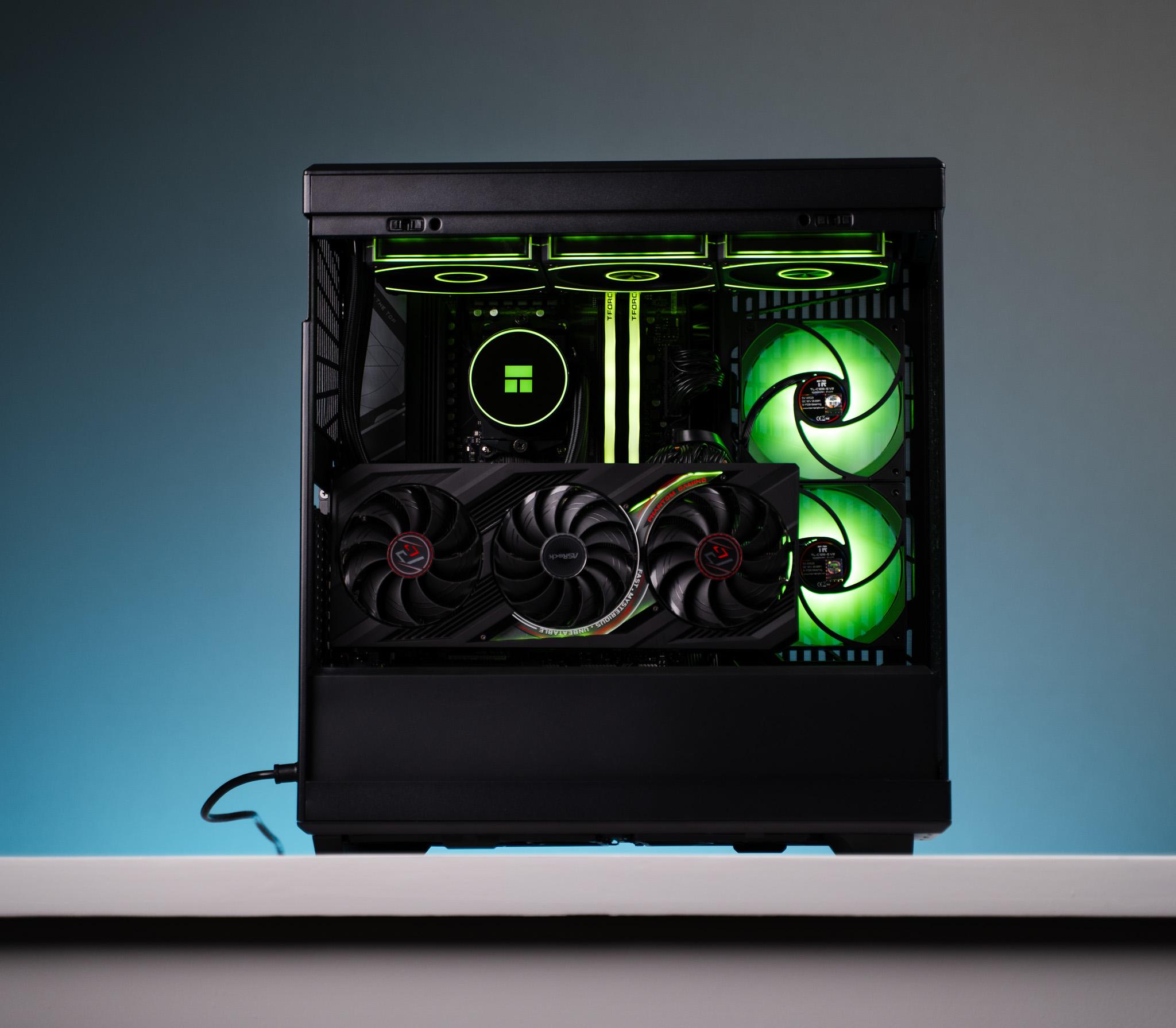 “Darcform V2” RX 7900 XTX  Ryzen 7 7800X3D 2TB 32GB Windows 11 Gaming PC Powerhouse