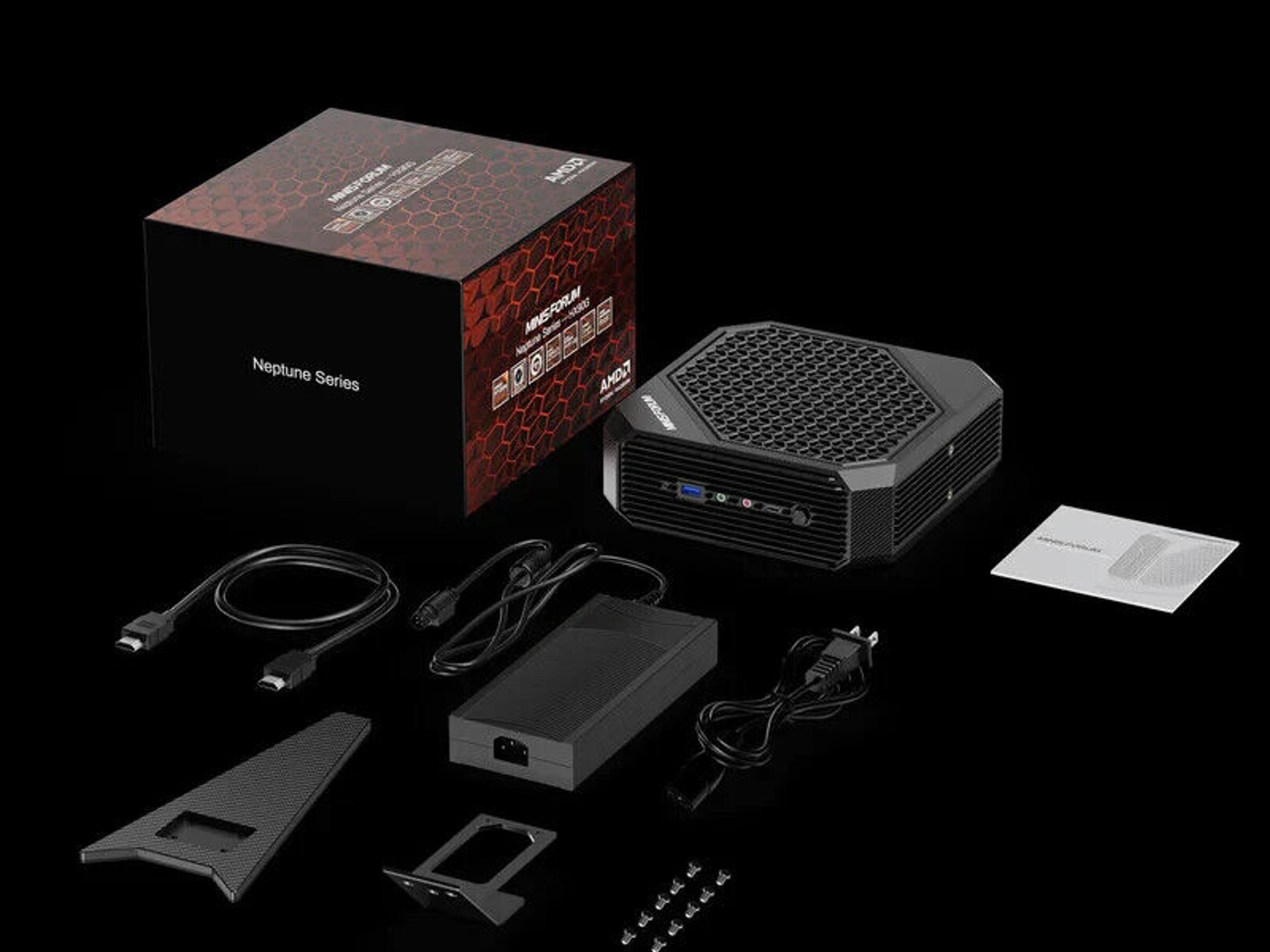BAREBONES Minisforum Neptune HX100G Mini-PC w/ AMD Ryzen 7840HS/RX6650M