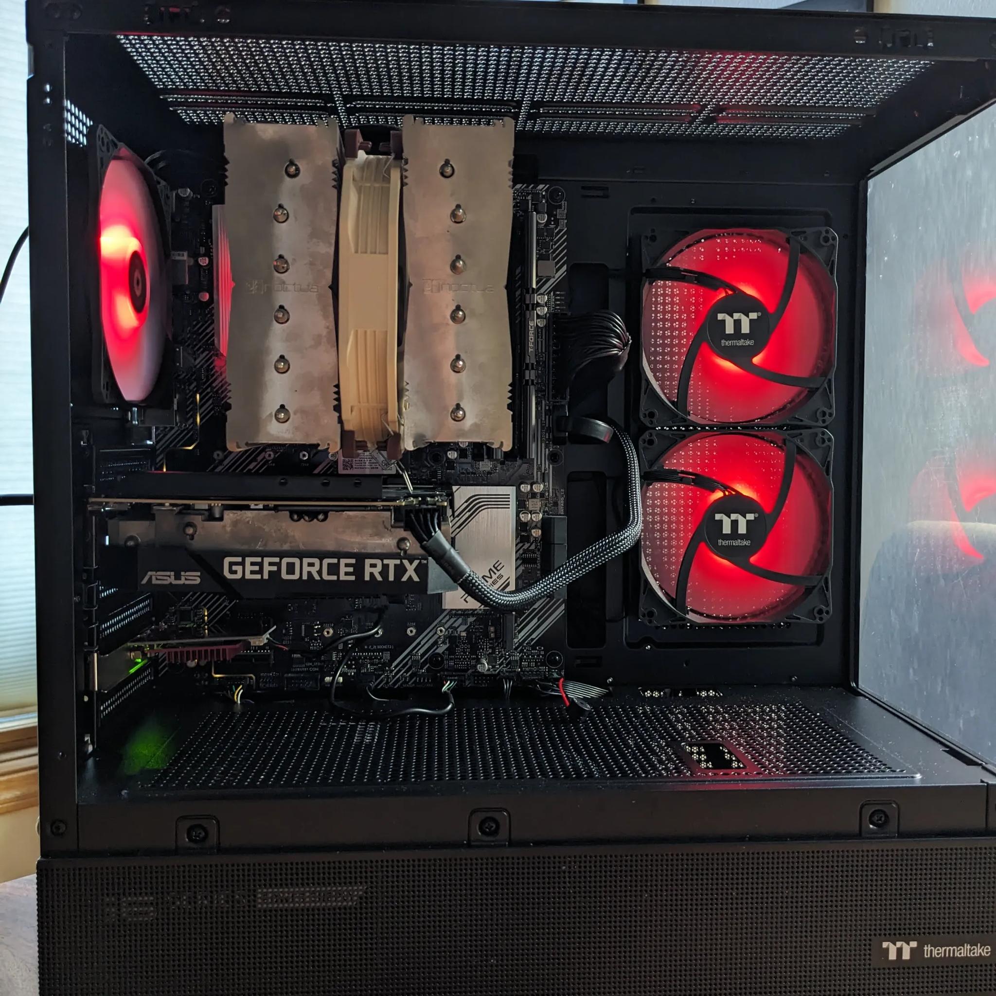 Ryzen 5950X, RTX3060-12GB, 1TB PCIe4x4, 16GB RAM, Noctua NH-D15 Cooler, B550 MB, View 270, Win11 Pro