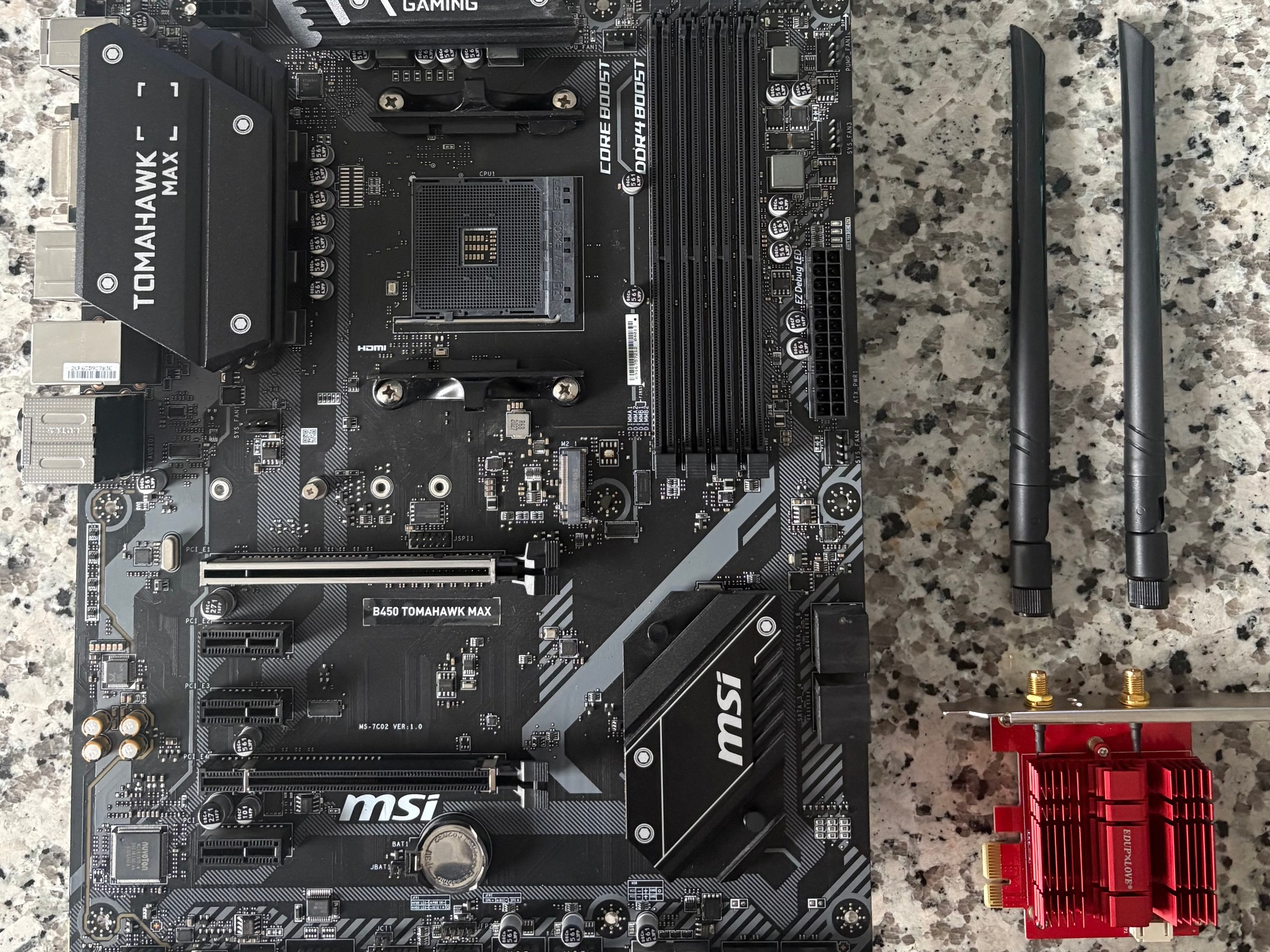 MSi B450 TOMAHAWK MAX II W/ PCI WIFI