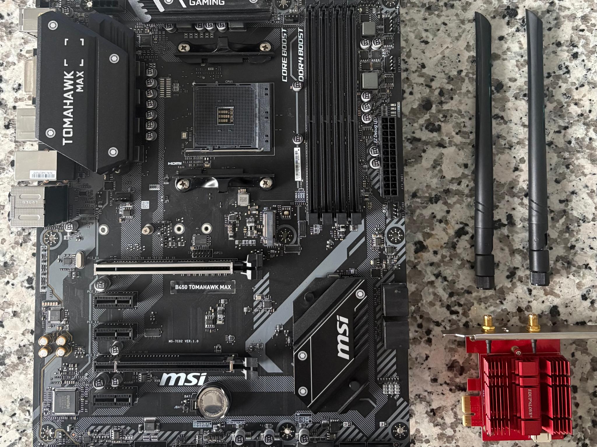 MSi B450 TOMAHAWK MAX II W/ PCI WIFI