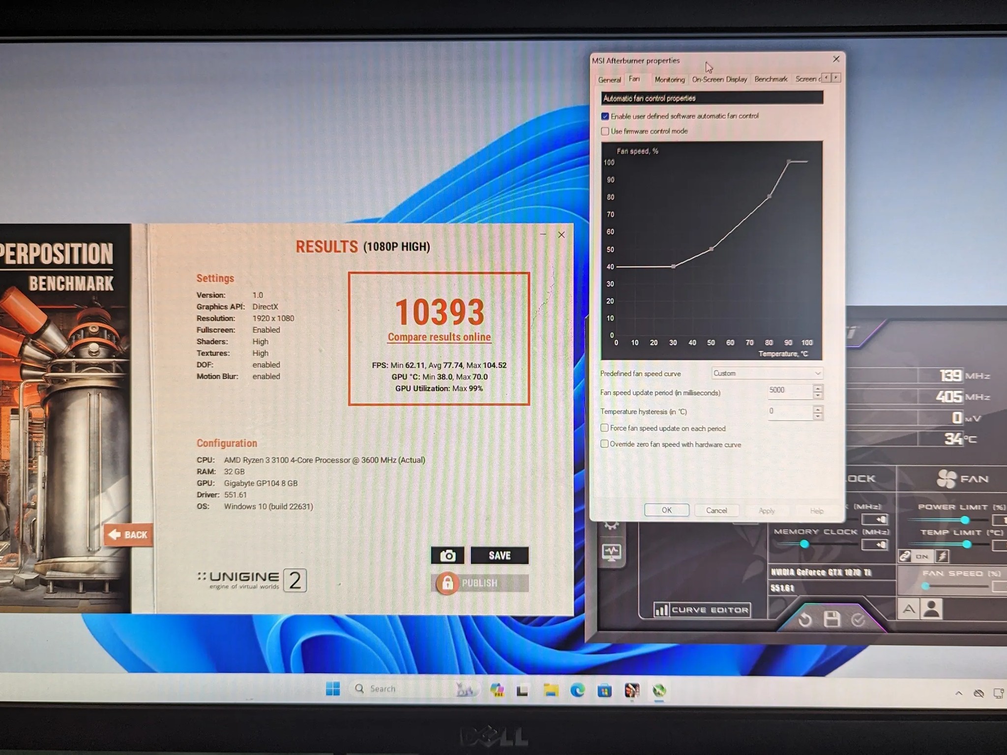 Gaming PC GTX 1070 Ti 8GB GPU, 32GB RAM, Ryzen 3 3100, 1TB SAMSUNG SSD