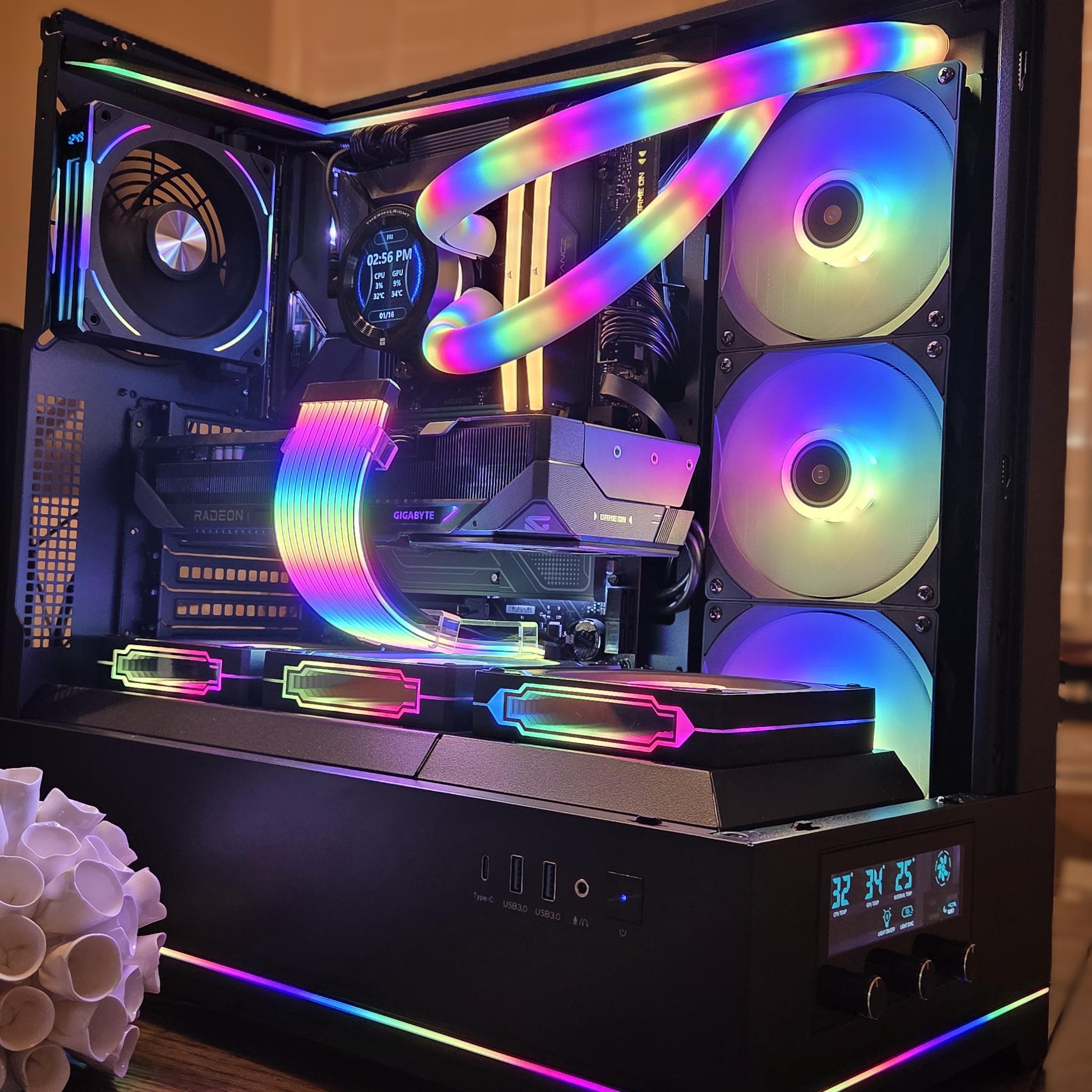 Morpheus! 🌟 | RX 9070 XT Gaming PC | Intel Core Ultra 7 265KF | 32GB DDR5 | 2TB NVMe | LCD Display
