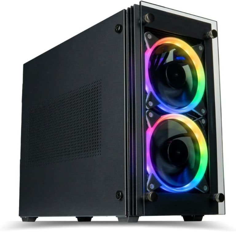 Stratos Mini ITX - Premium Gaming Case - 4x Halo RGB Fans - Fits full ...